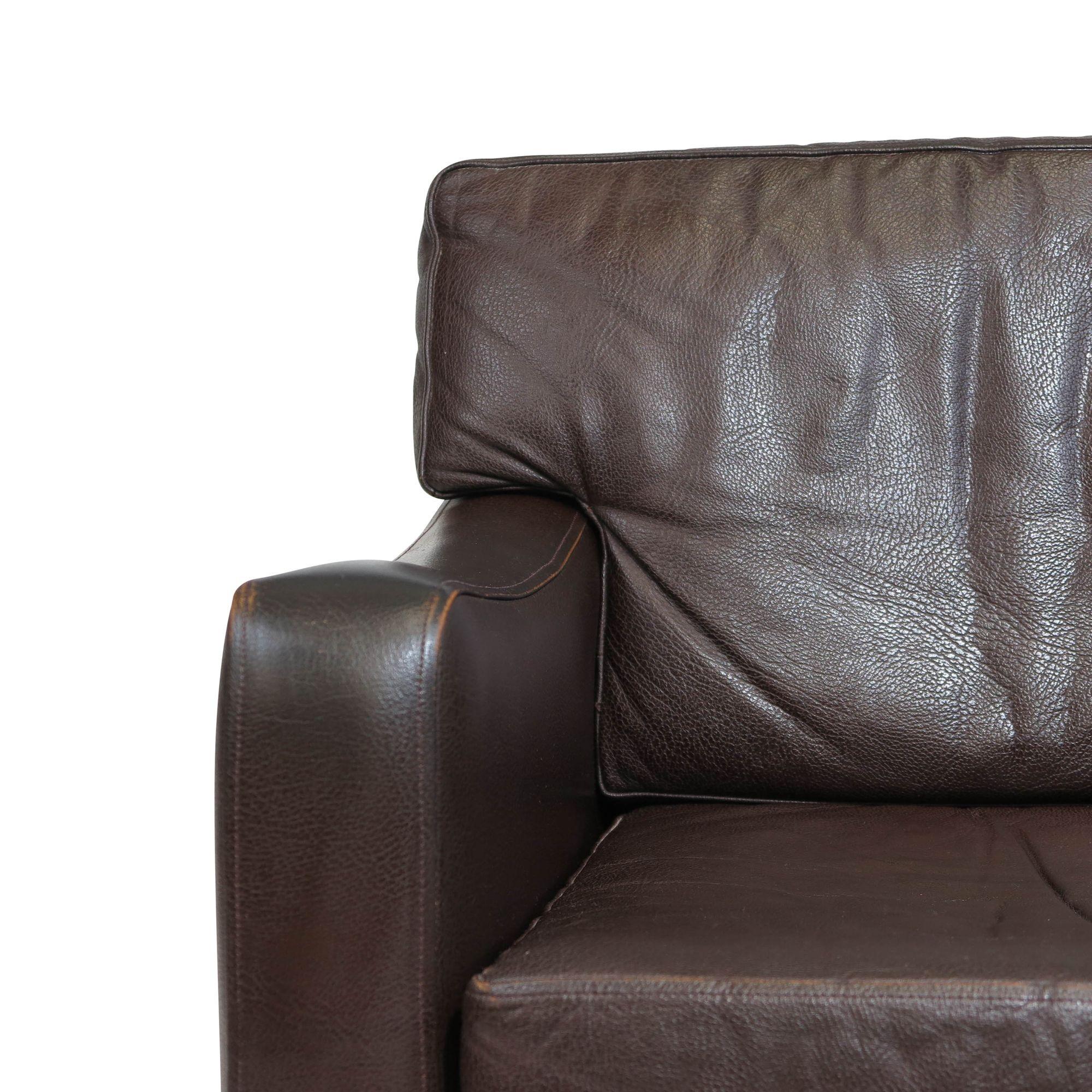 Illum Wikkelso Mid-century Scandinavian Leather and Rosewood Lounge Chairs In Good Condition In Oakland, CA