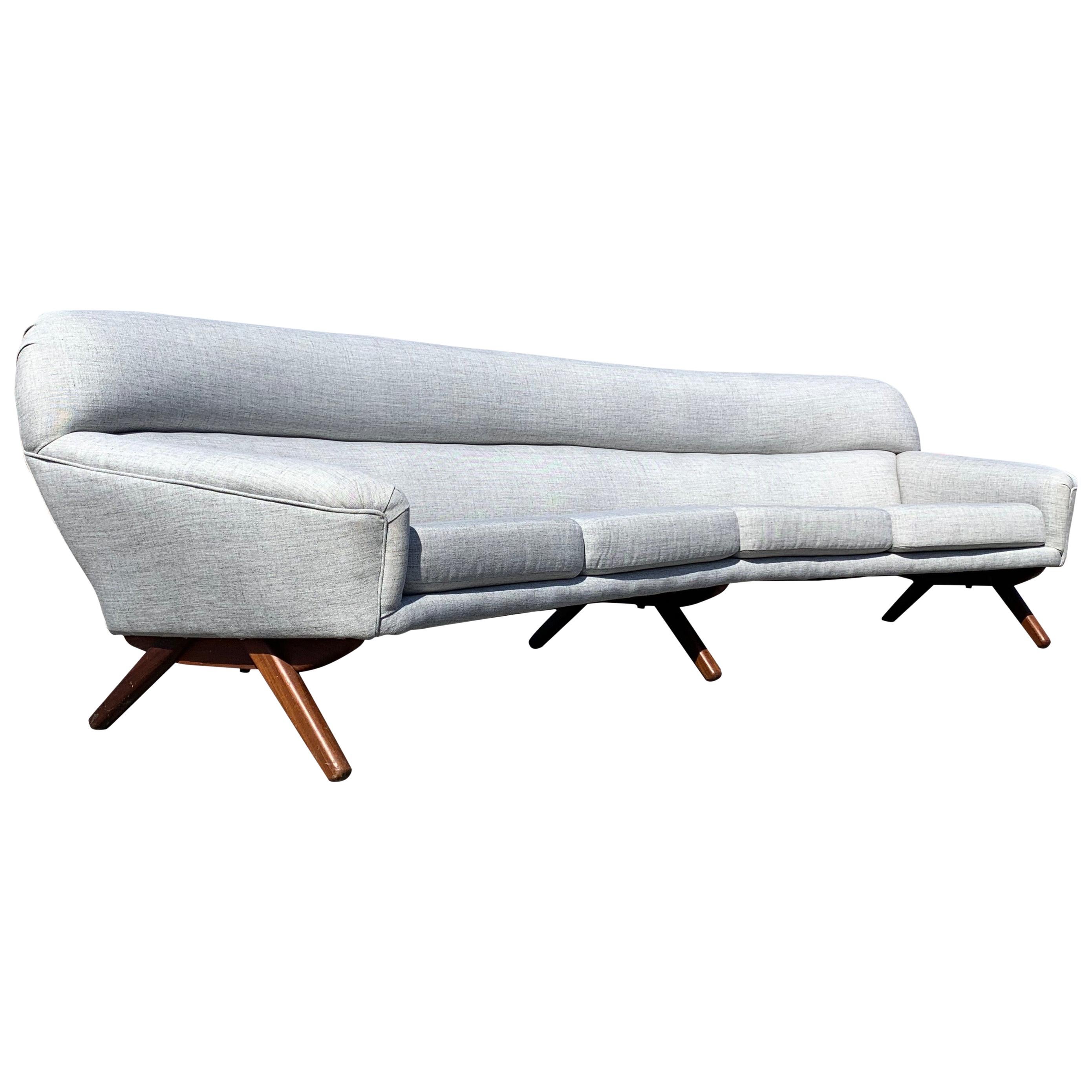 Illum Wikkelso-Mikael Laursen 4-Seat Sofa-Denmark, 1960s