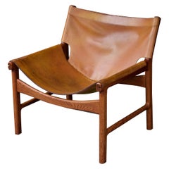 Illum Wikkelso Nº 103 - Chaise en cuir à sangles