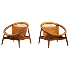 Illum Wikkelso "Ringstol" Lounge Chairs