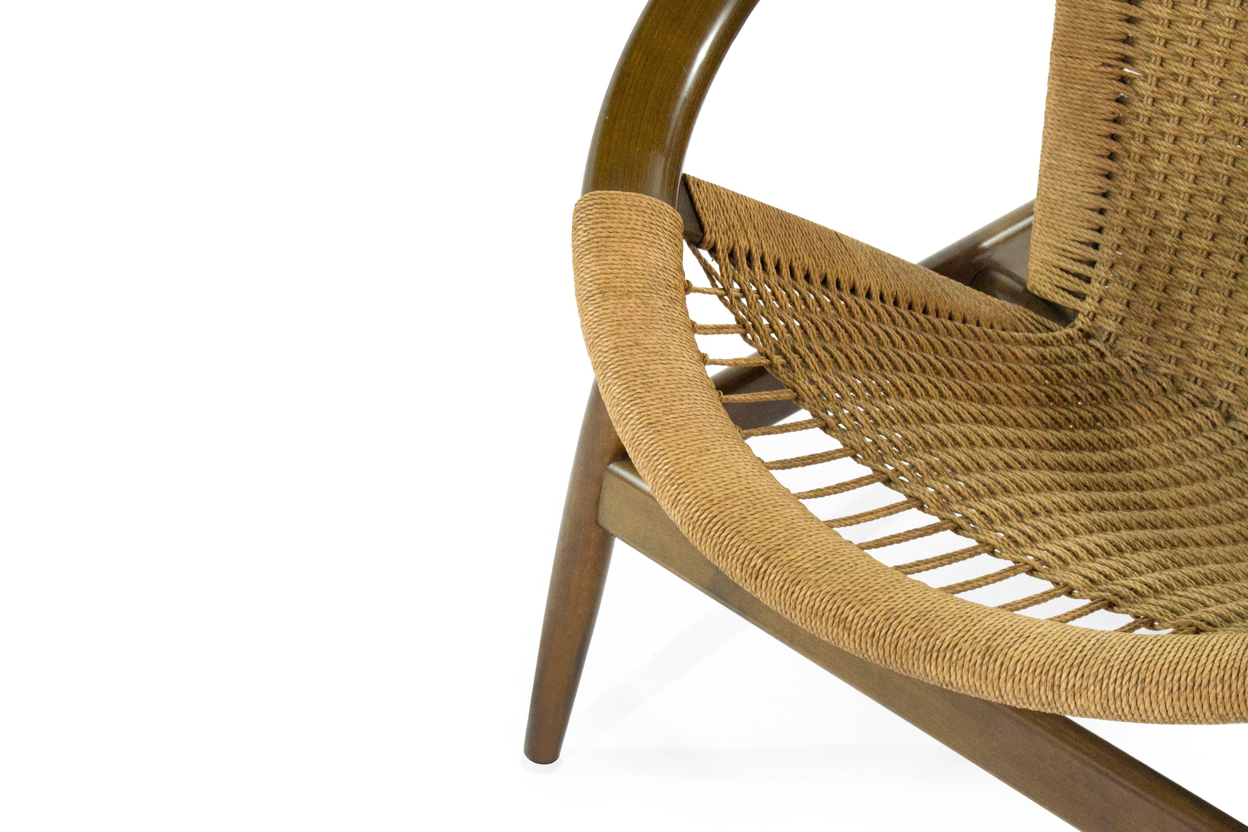 Illum Wikkelso Ringstol Number 23 Teak and Woven Cord Ring Chair 2