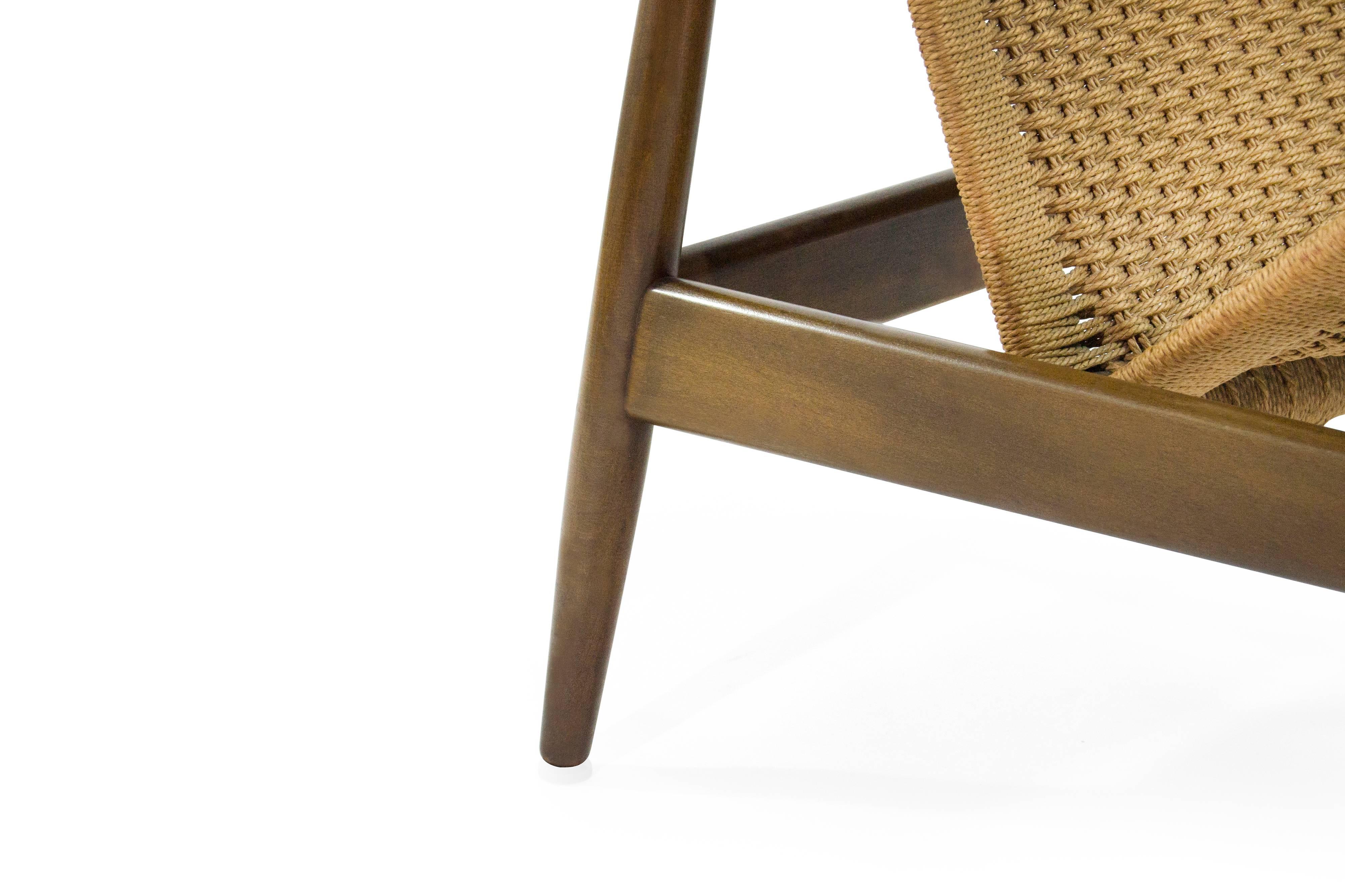Rope Illum Wikkelso Ringstol Number 23 Teak and Woven Cord Ring Chair