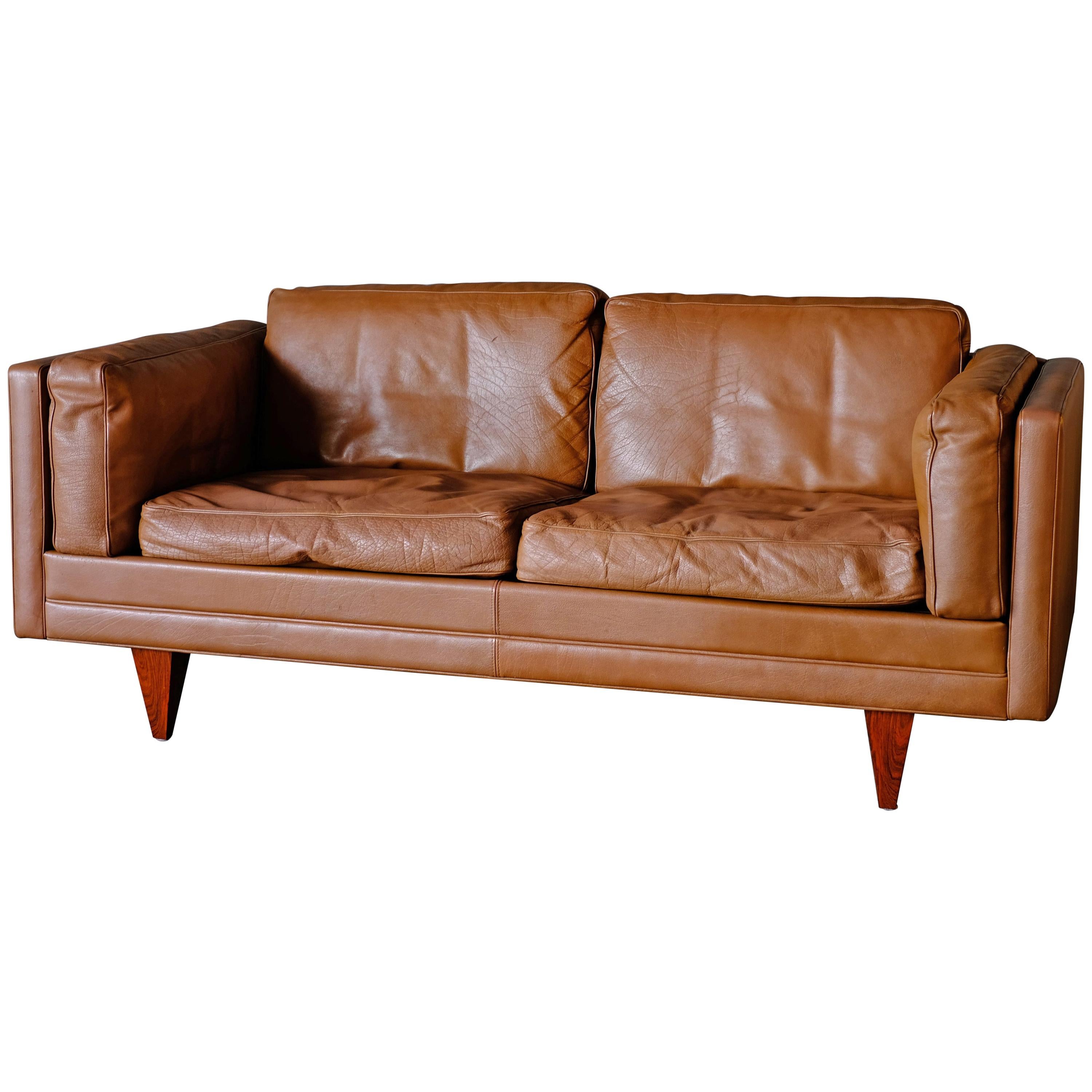 Illum Wikkelso Sofa by Holgar Christensen For Sale