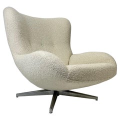 Vintage Illum Wikkelso Swivel Lounge Chair