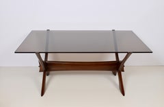 Larger Illum Wikkelso Teak Coffee Table Base, 1960s