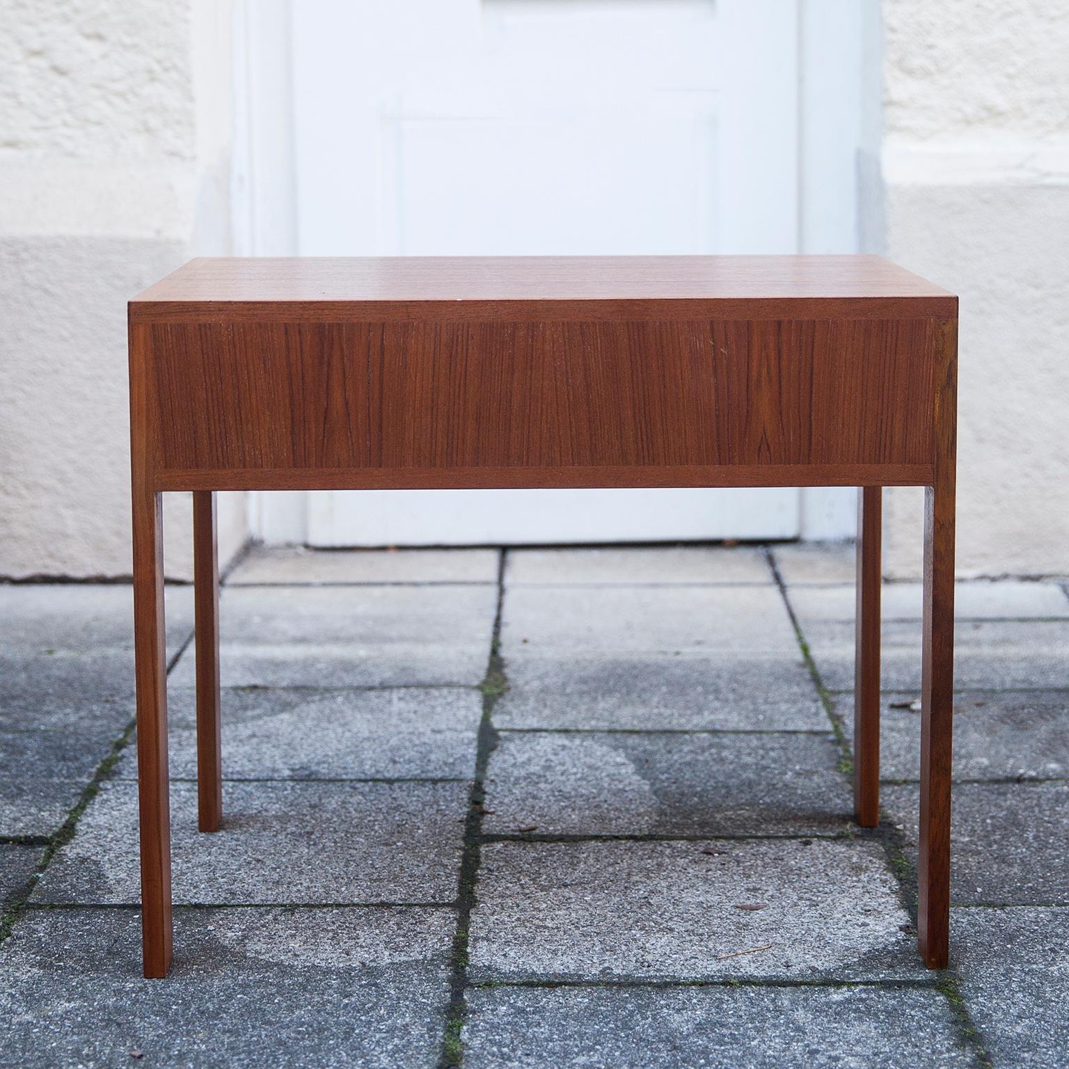 Illum Wikkelso Teak Folding Table, 1960s For Sale 1
