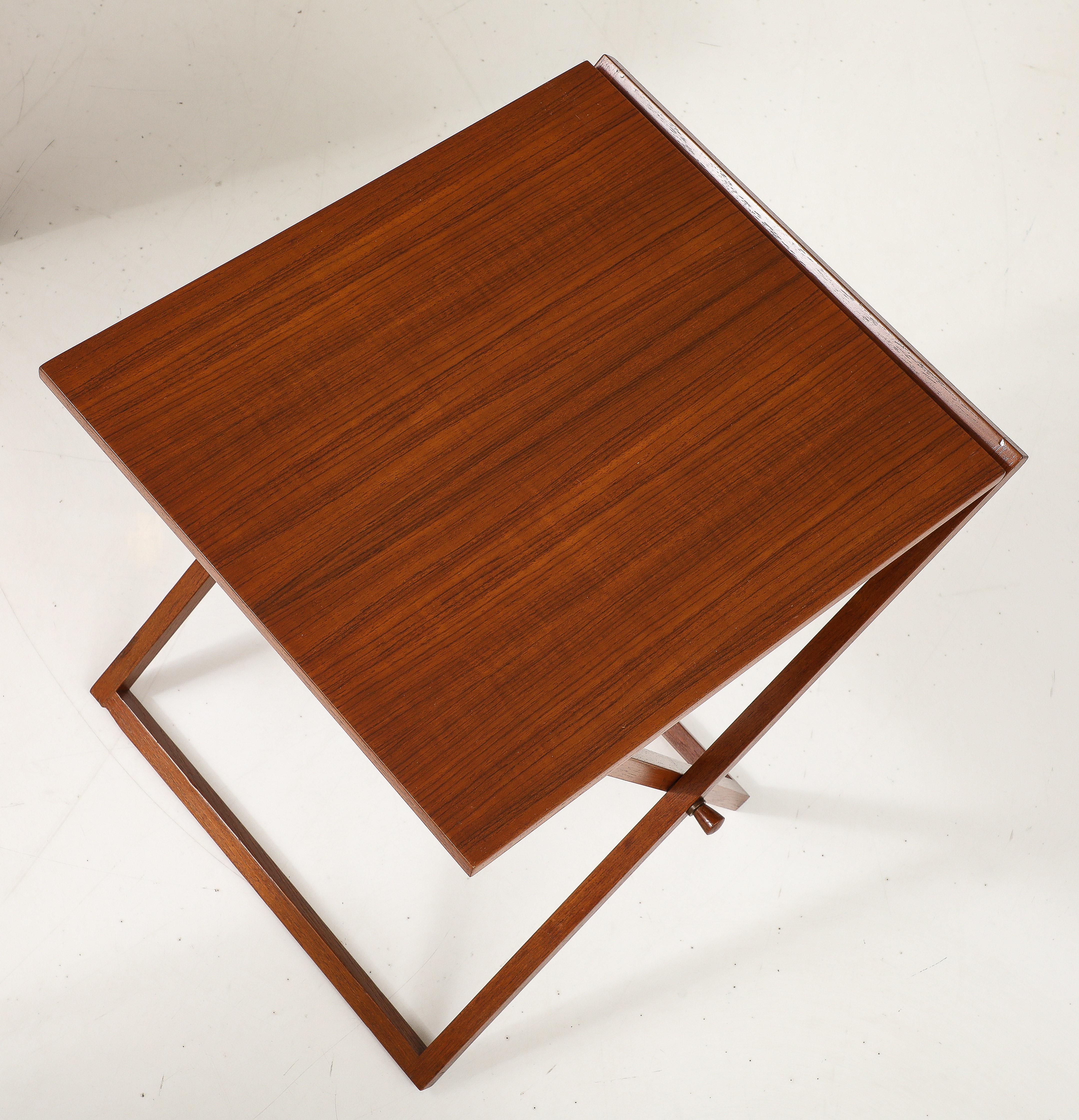 Illum Wikkelso Teak Folding Tables For Sale 8