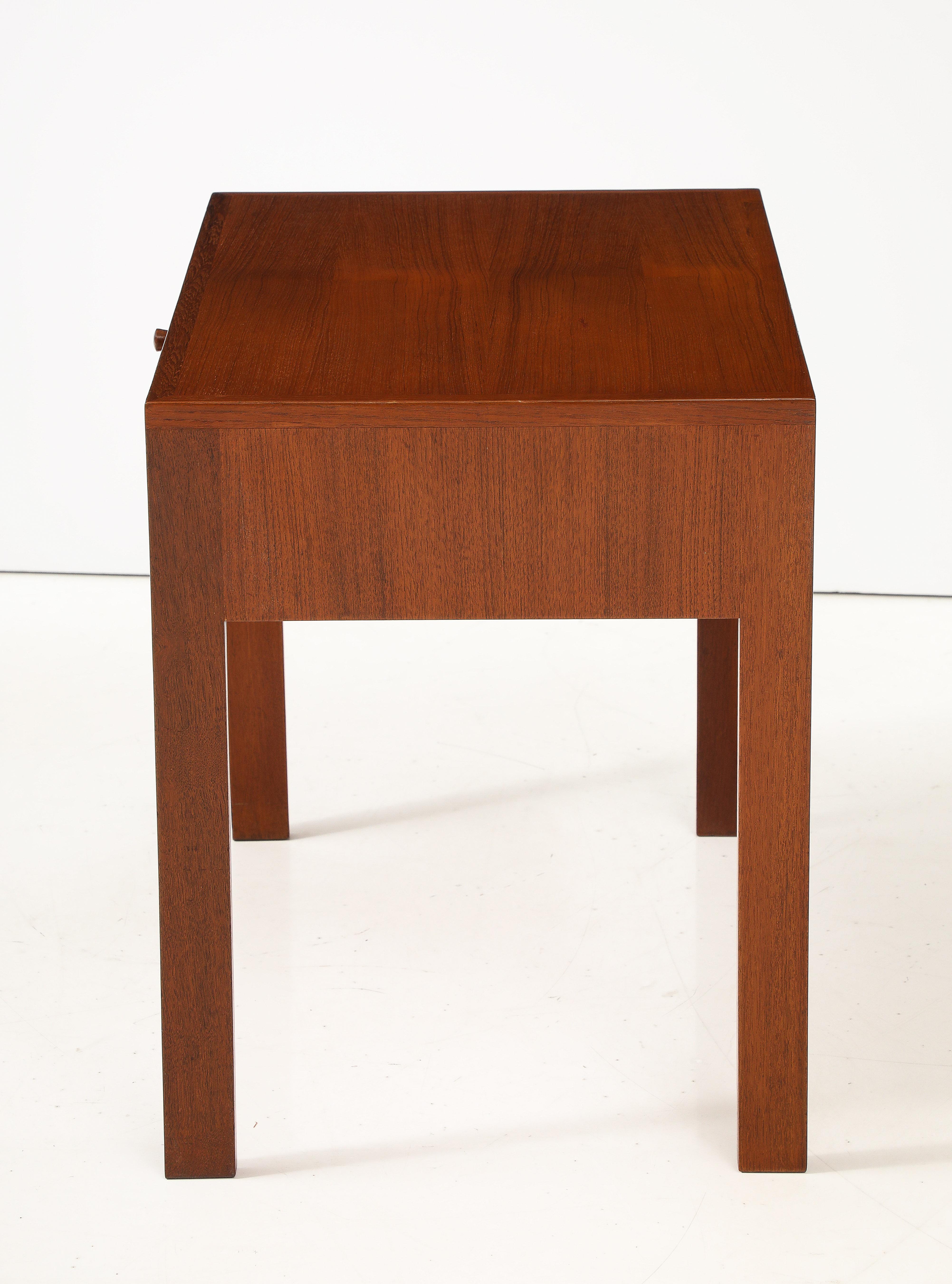 Illum Wikkelso Teak Folding Tables In Good Condition For Sale In New York, NY