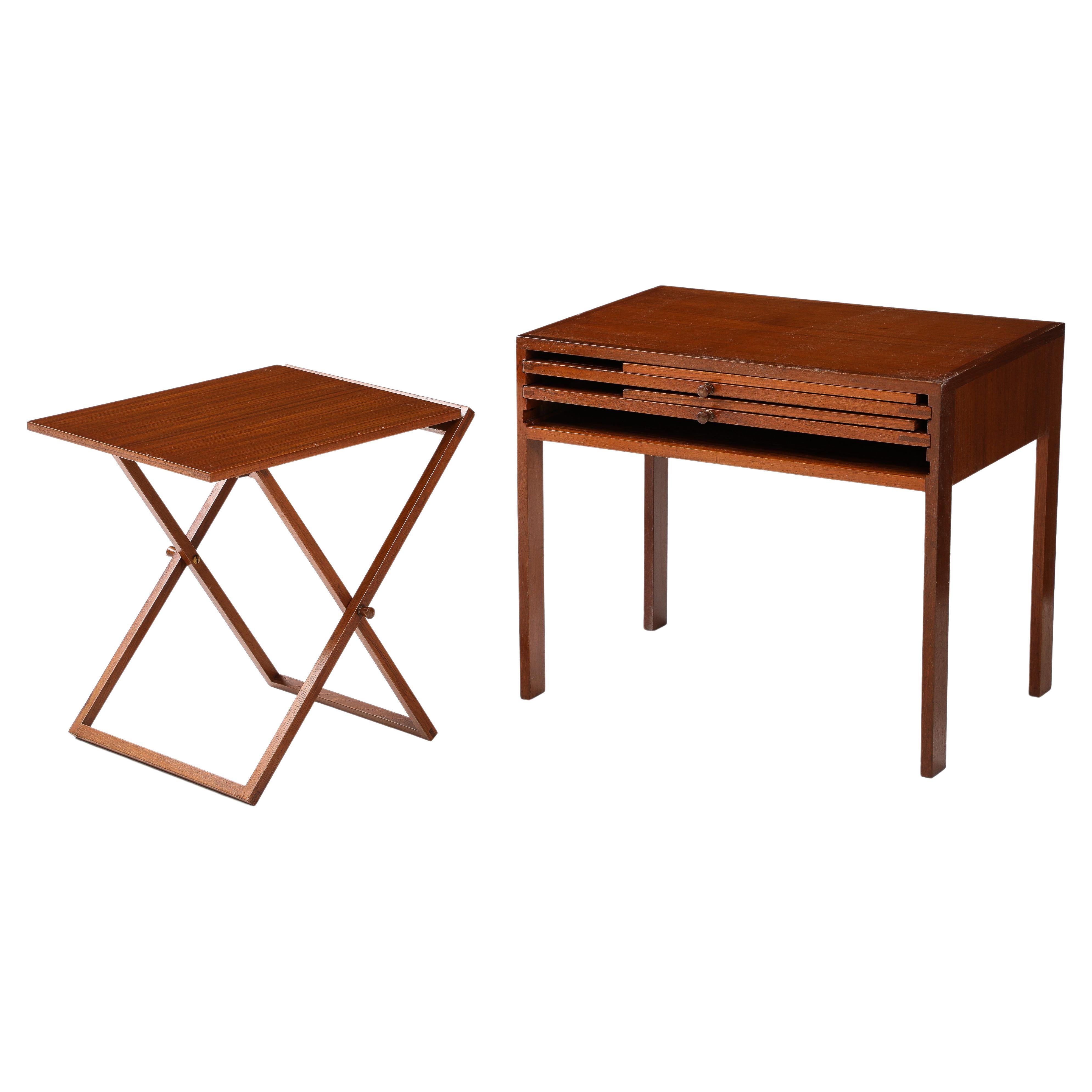 Illum Wikkelso Teak-Klapptische im Angebot