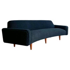 Illum Wikkelso's Rare Banana Curved Sofa - Model 450 - New Upholstery
