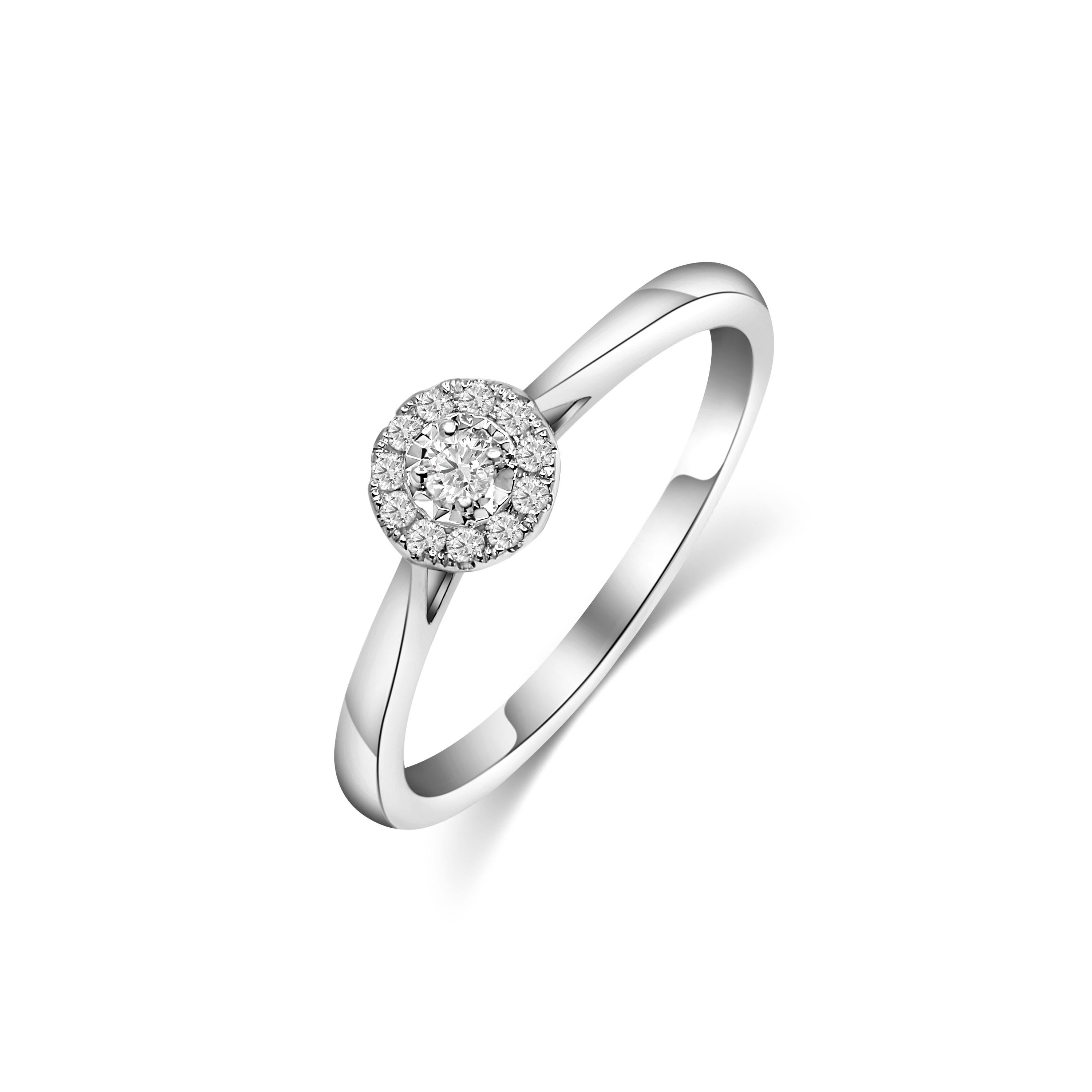 For Sale:  Illuminate Round Ring 1/8ct TW by Rupali Adani Fine Jewellery 2