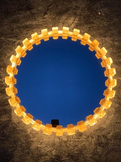 Illuminated Acrylic Resin Round Mirror