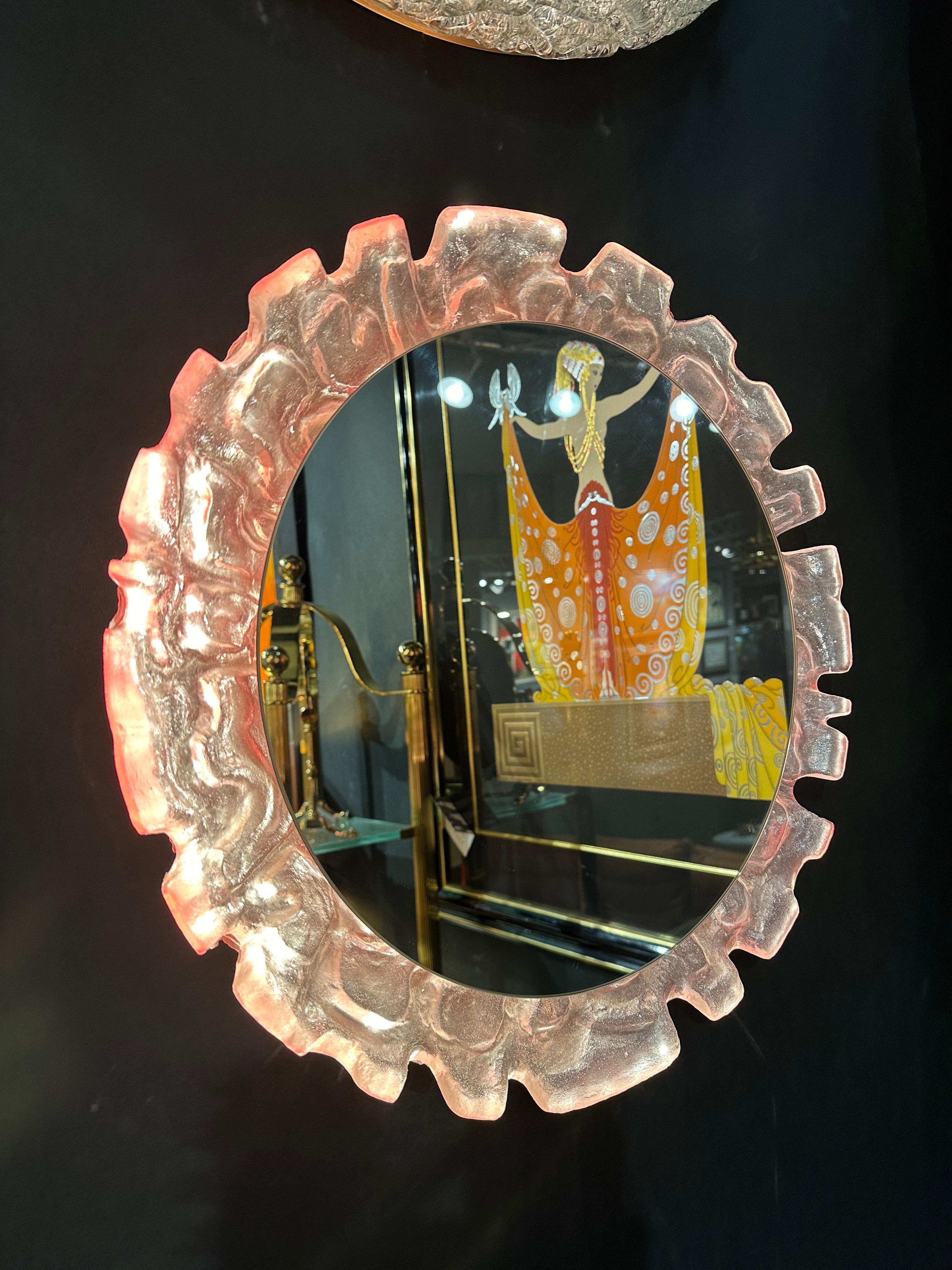 Illuminated Acrylic Vanity Mirror For Sale 1