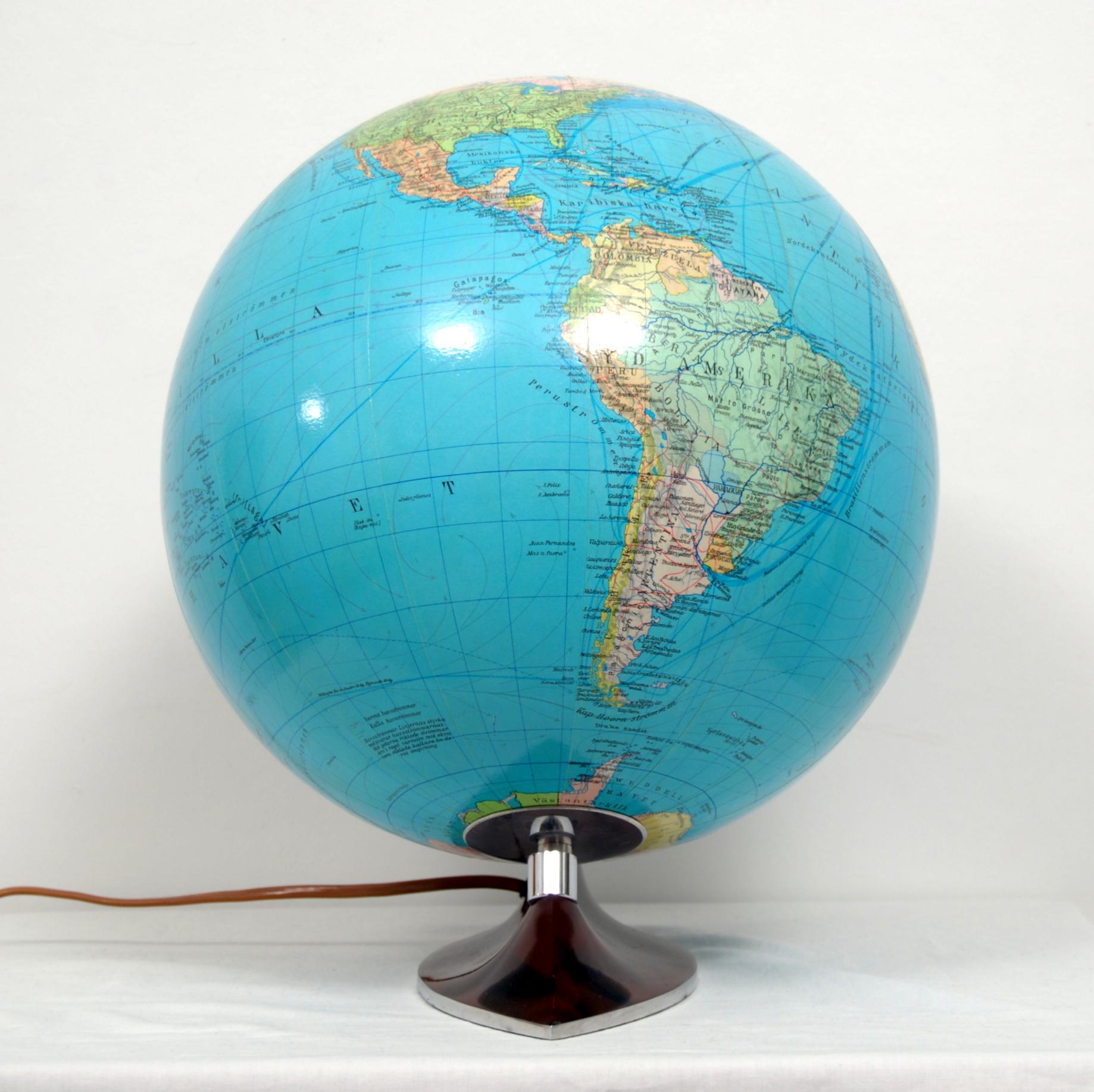 glass world globes for sale