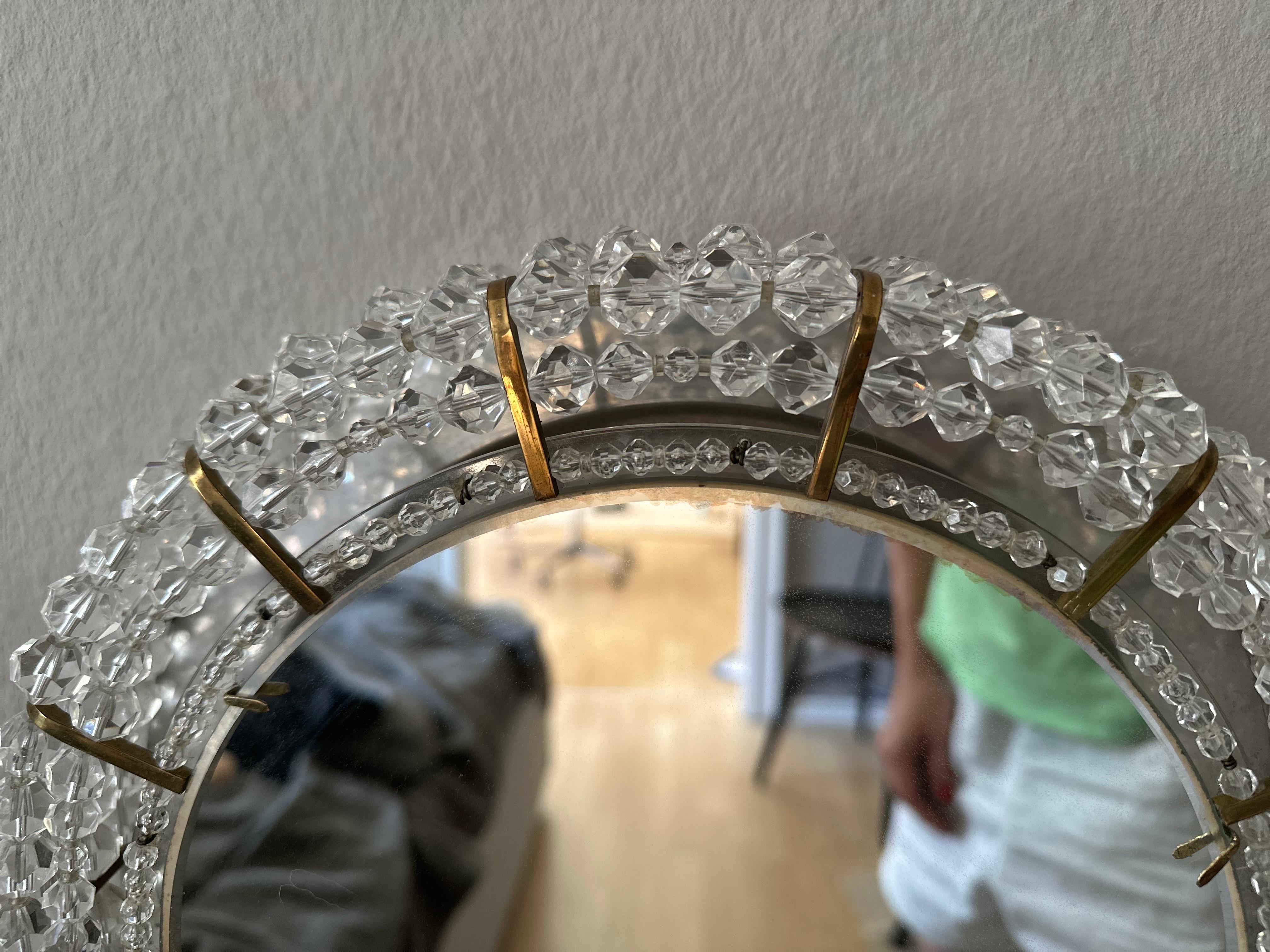Miroir en laiton illuminé par Emil Stejnar pour Rupert Nikoll, Autriche, années 1950 en vente 3