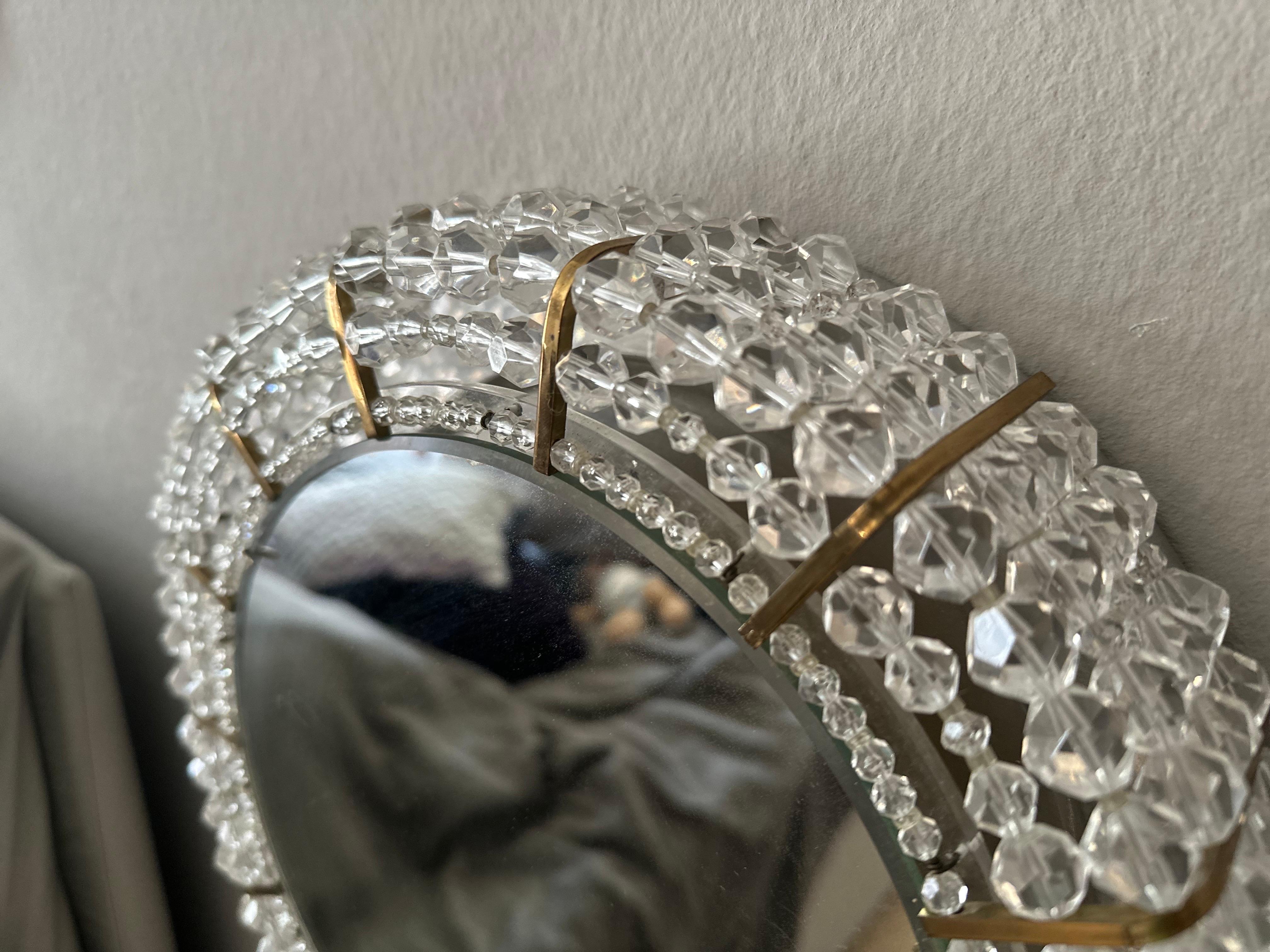 Miroir en laiton illuminé par Emil Stejnar pour Rupert Nikoll, Autriche, années 1950 en vente 4