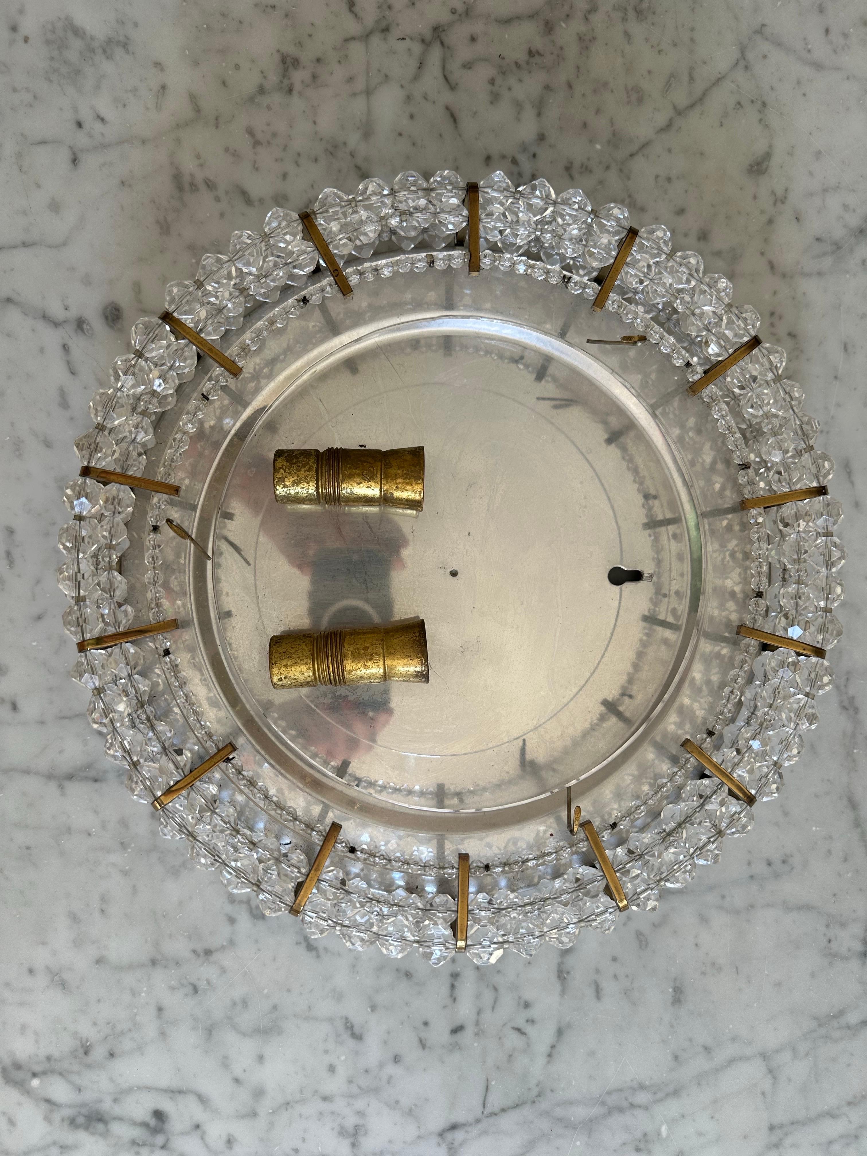 Miroir en laiton illuminé par Emil Stejnar pour Rupert Nikoll, Autriche, années 1950 en vente 11