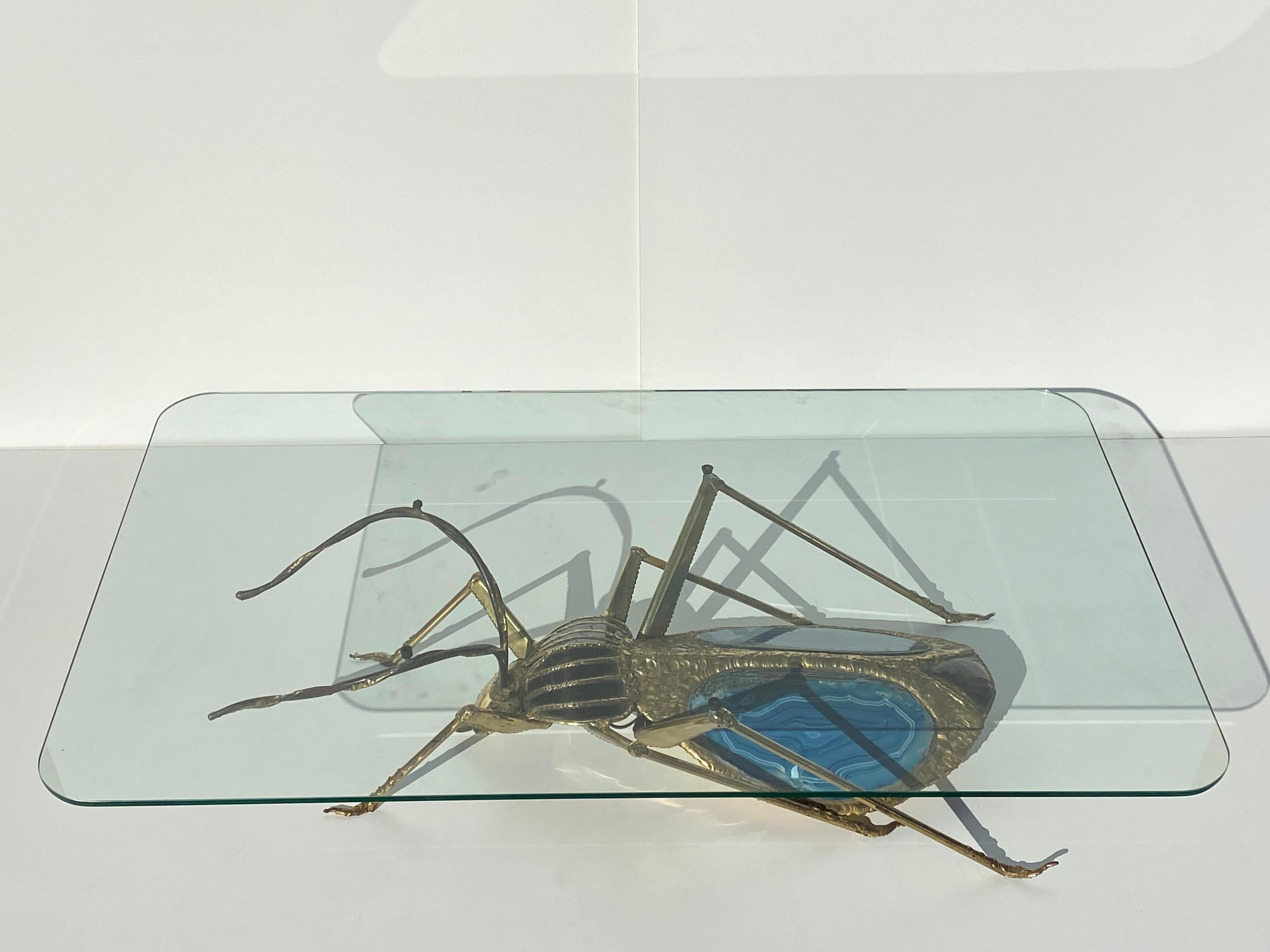 Beleuchtete Cicada / Käfer-Skulptur als Couchtisch im Angebot 4