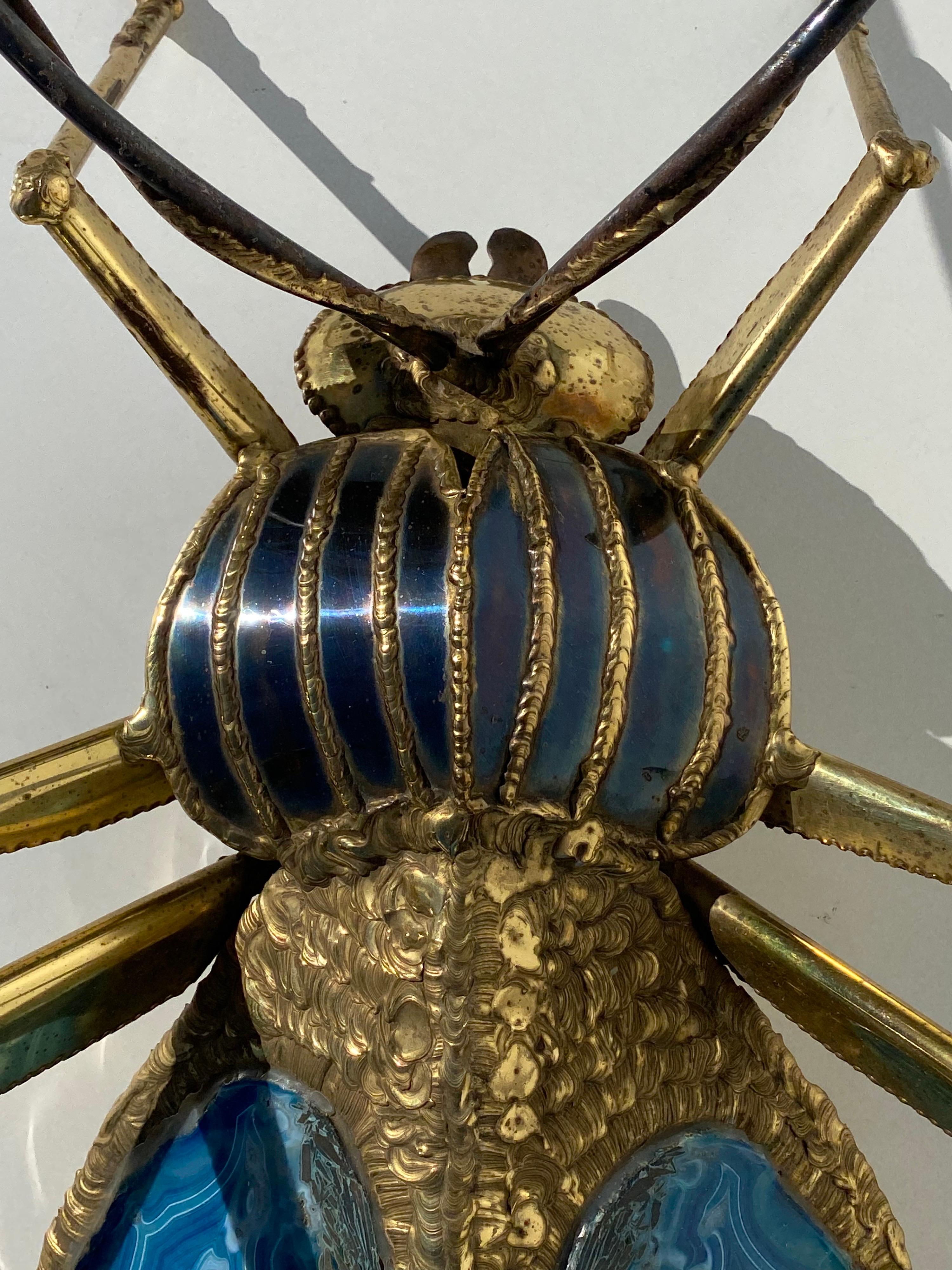 Beleuchtete Cicada / Käfer-Skulptur als Couchtisch (Französisch) im Angebot