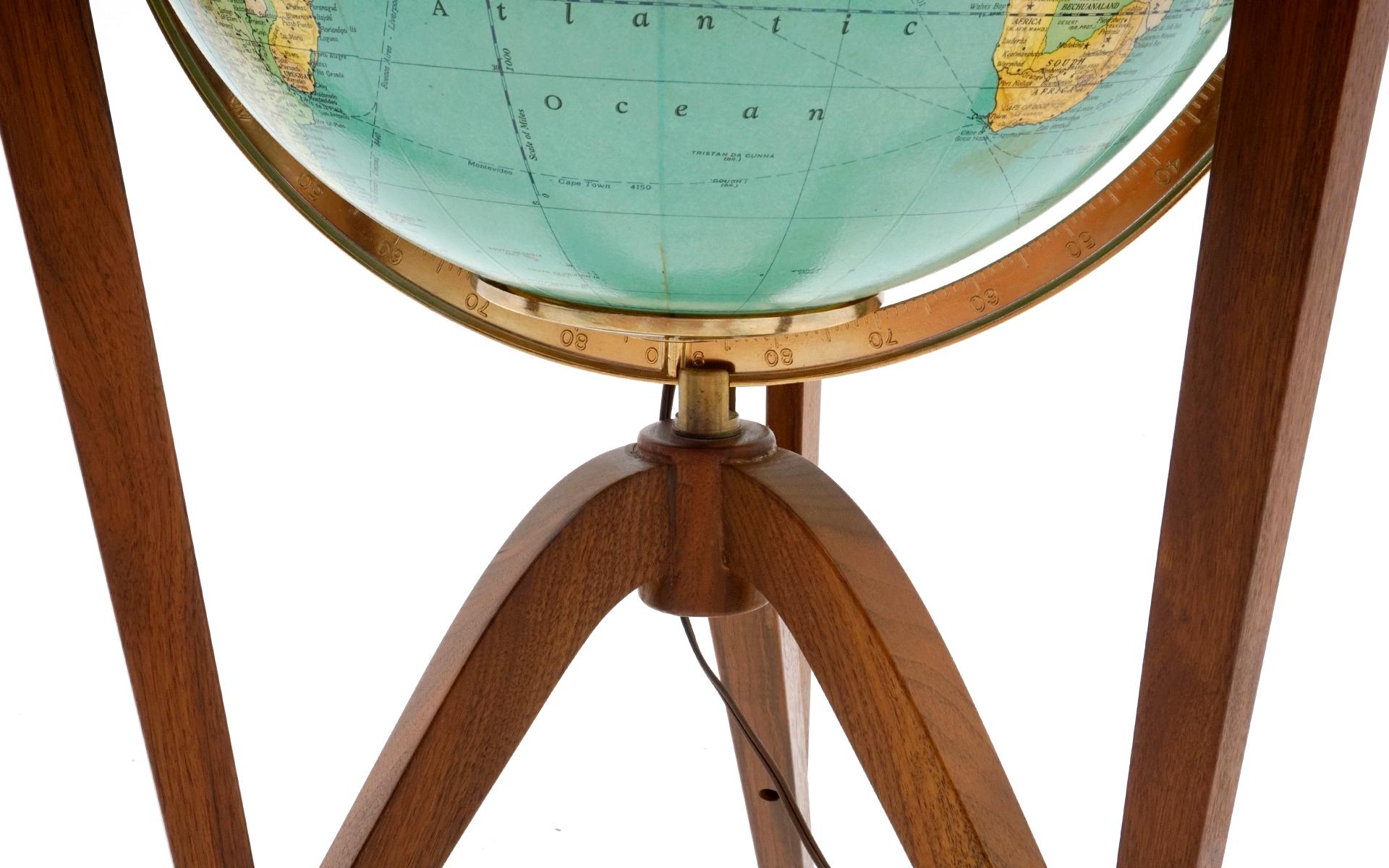 Illuminated "Cosmopolitan" Globe by Edward Wormley for Dunbar at 1stDibs