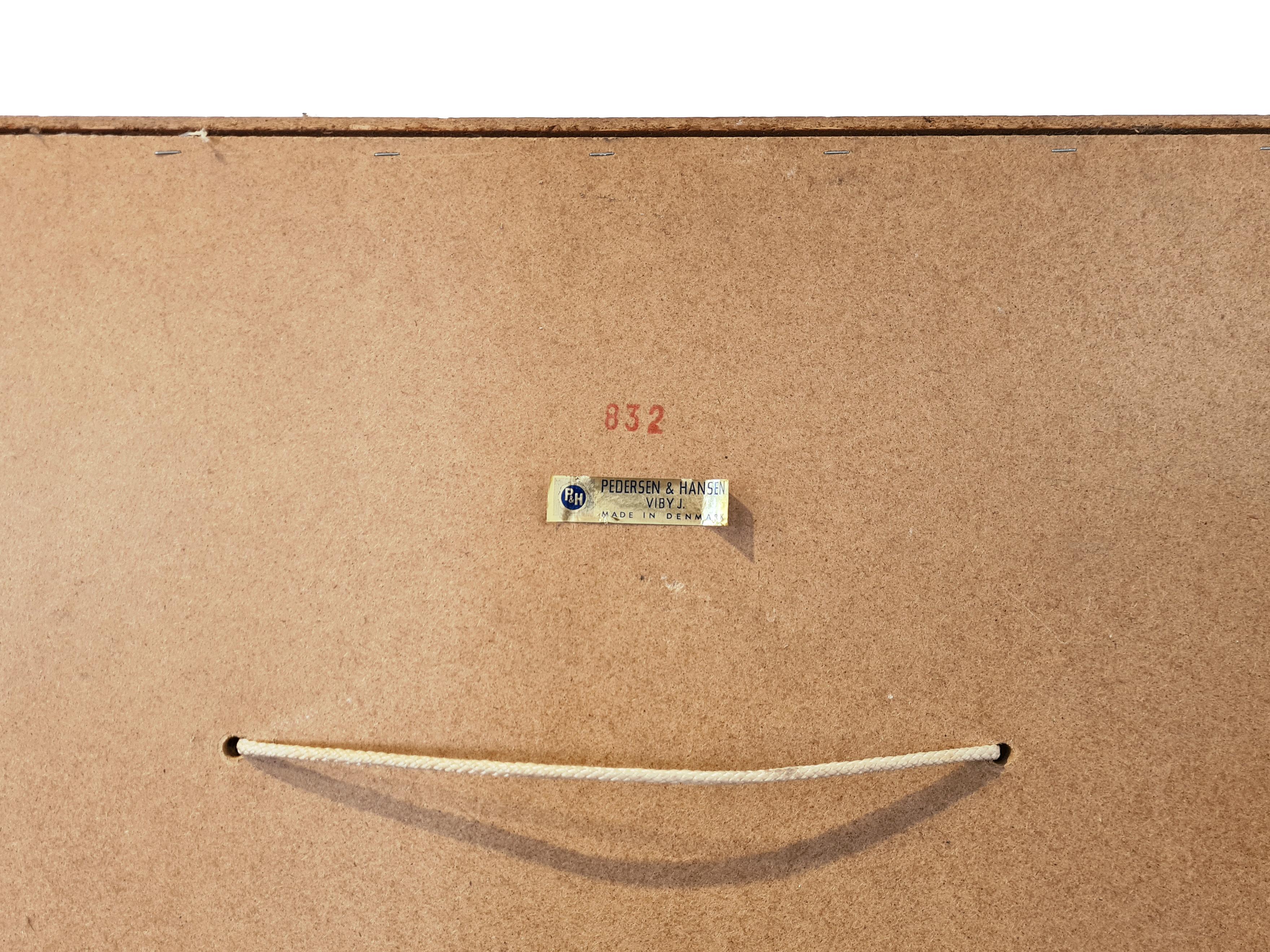 Danish Illuminated Design Mirror by Pedersen Hansen, 1960s