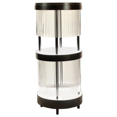 Mesa auxiliar Dry Bar de acero y cuarzo Personalizable