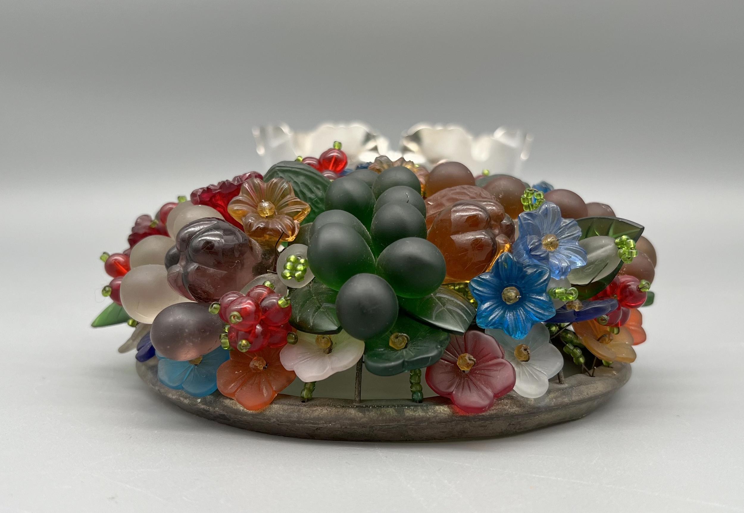 French Illuminated fruit basket, Paris, France, circa 1970 For Sale
