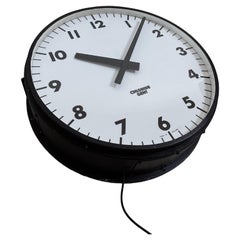 Vintage Illuminated Gents Gent of Leicester Railway Station Factory Wall Clock