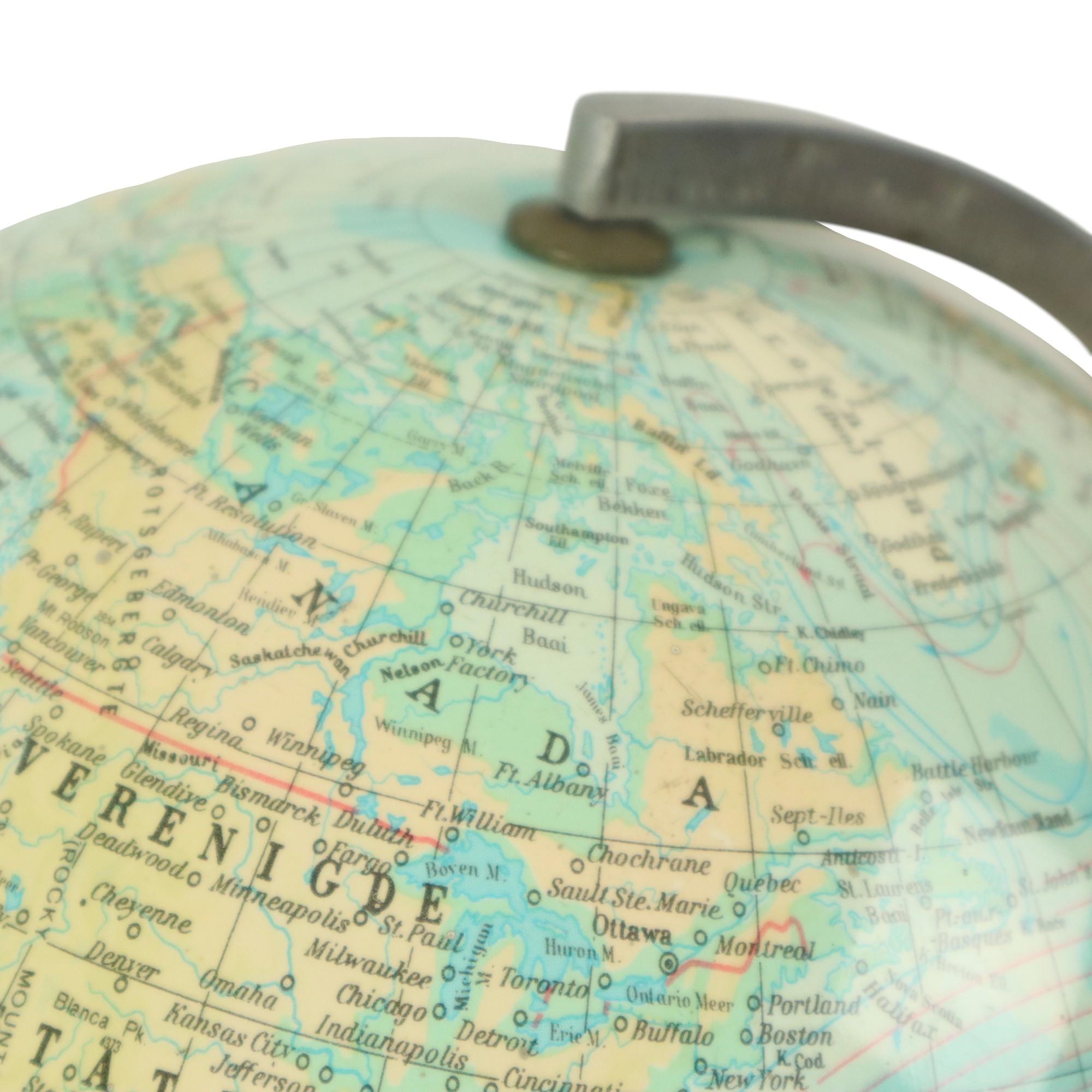 Illuminated Globe Lamp 1965 Standard Globe Dutch Gdp Italy For Sale 3