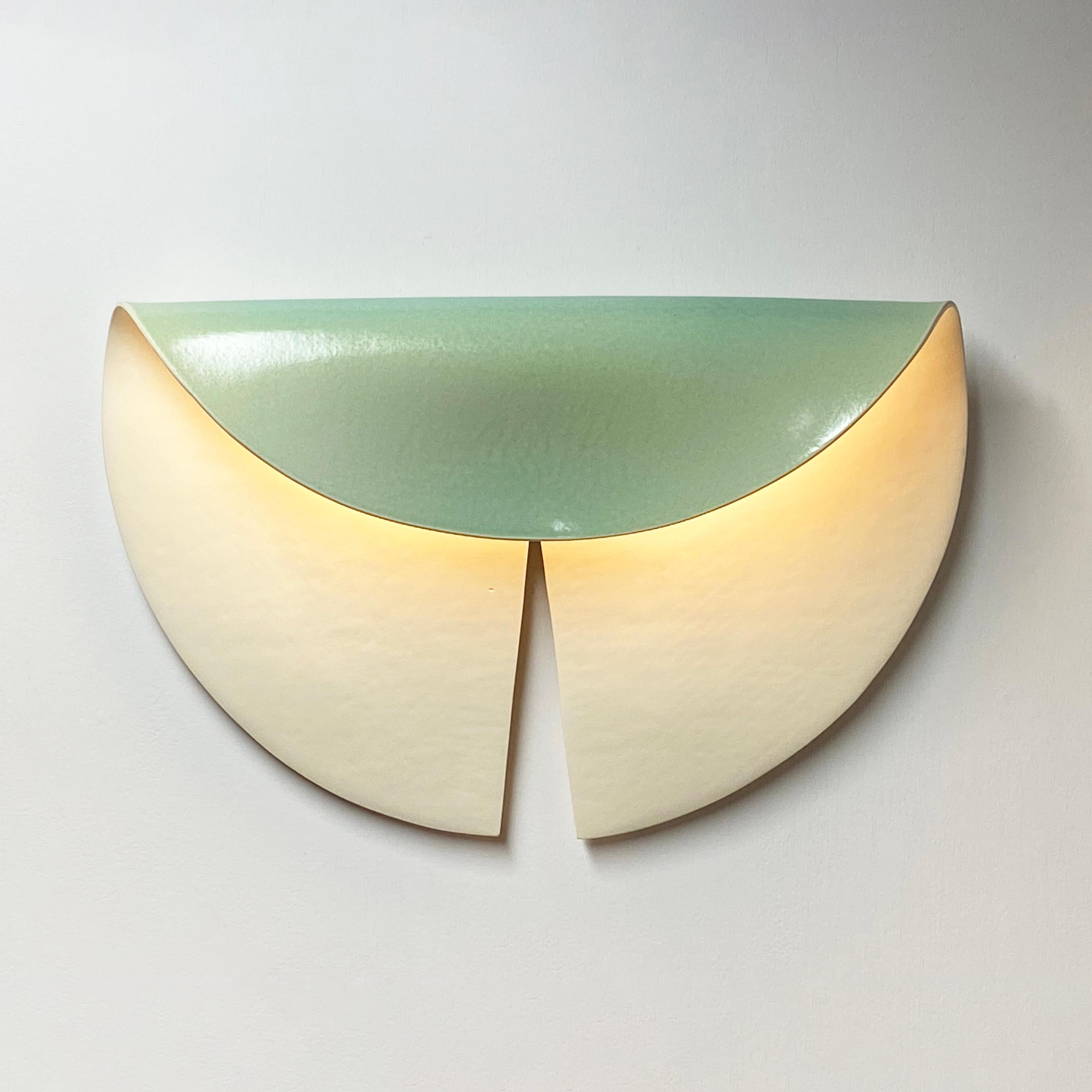 Fired Illuminated Leaf Ceramic Sconce / Large / by Olivia Barry / by Hand (19