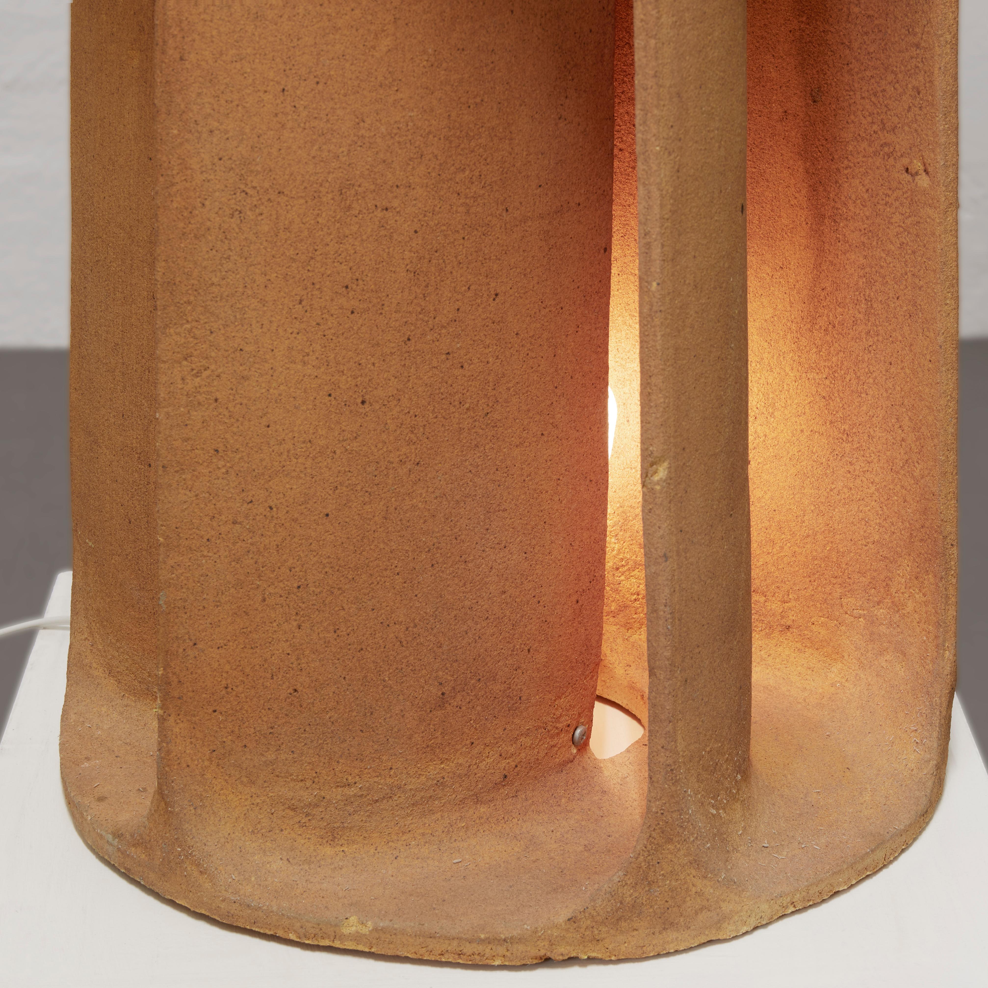 Late 20th Century Illuminated Lighting Sculpture or Table Lamp by Guy Bareff, France c. 1970 For Sale