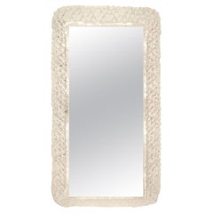 Vintage Illuminated Lucite Vanity Mirror by Hillebrand