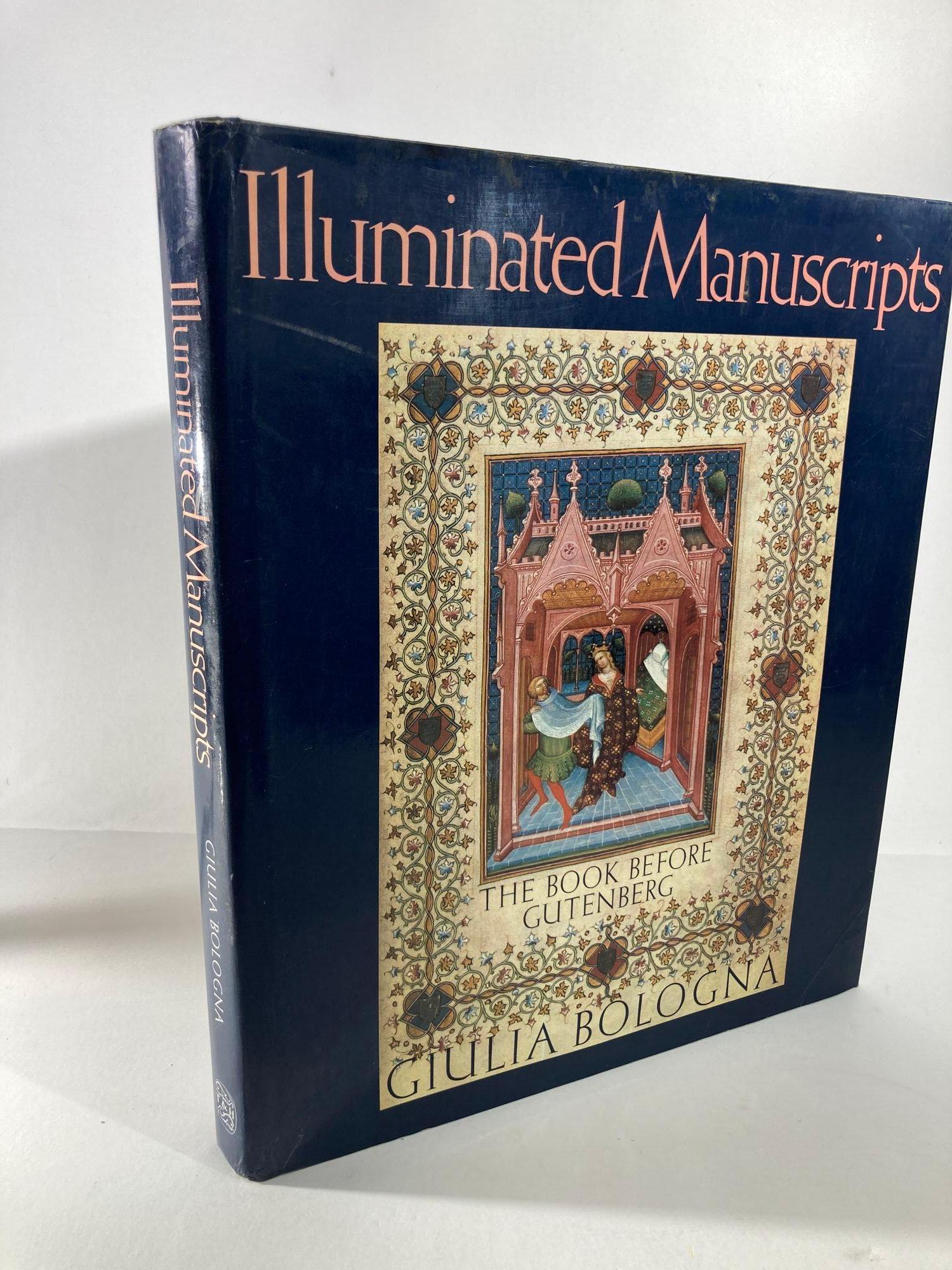 Illuminated manuscripts: the book before Gutenberg Giulia Bologna. 1st Edition 1988.
Presents more than one thousand years of late Roman, medieval, and Renaissance manuscripts, along with an accompanying history of paper and writing implements, the