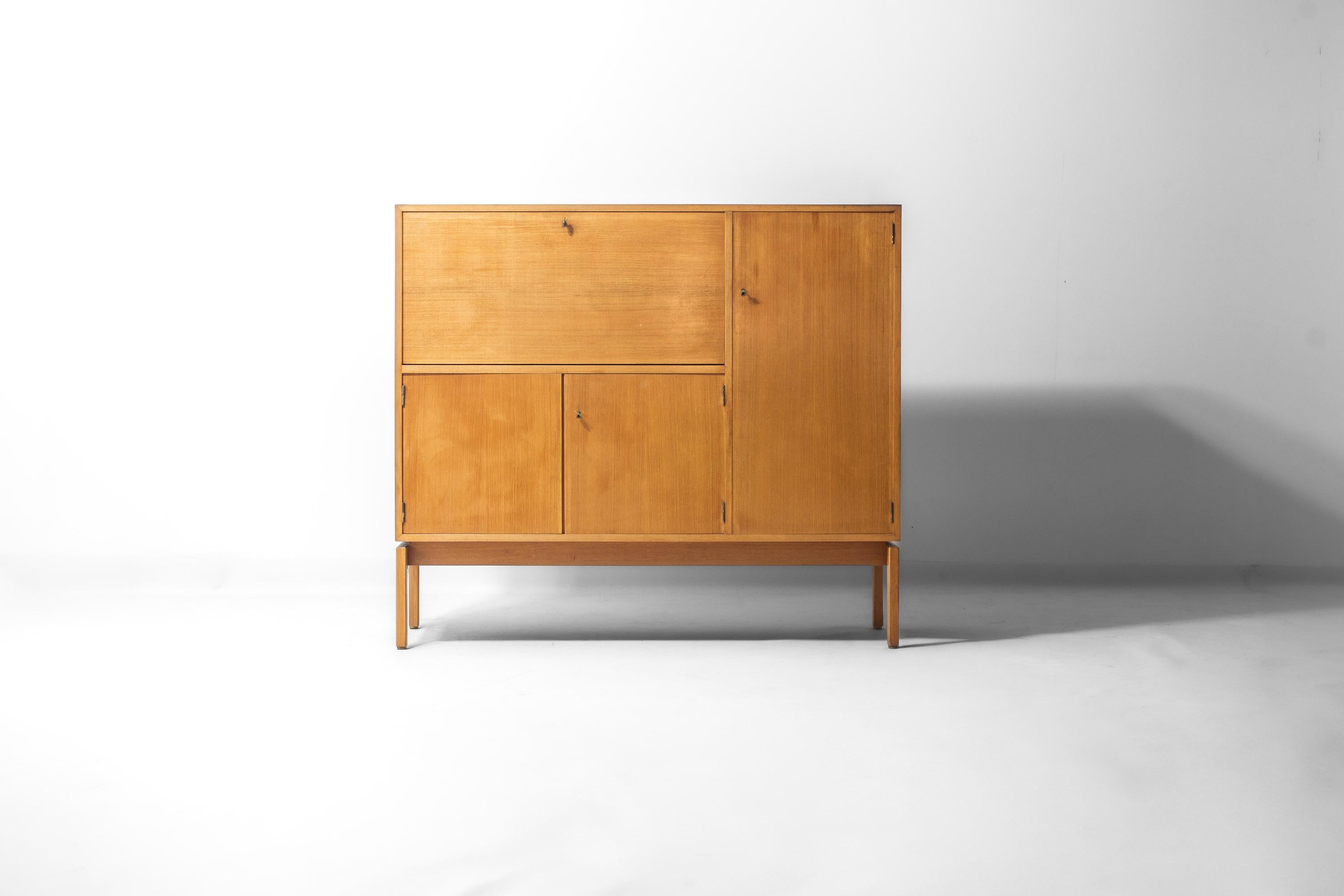 Mobile bar illuminato di metà secolo di Jos De Mey, Belgio 1960 in vendita 1