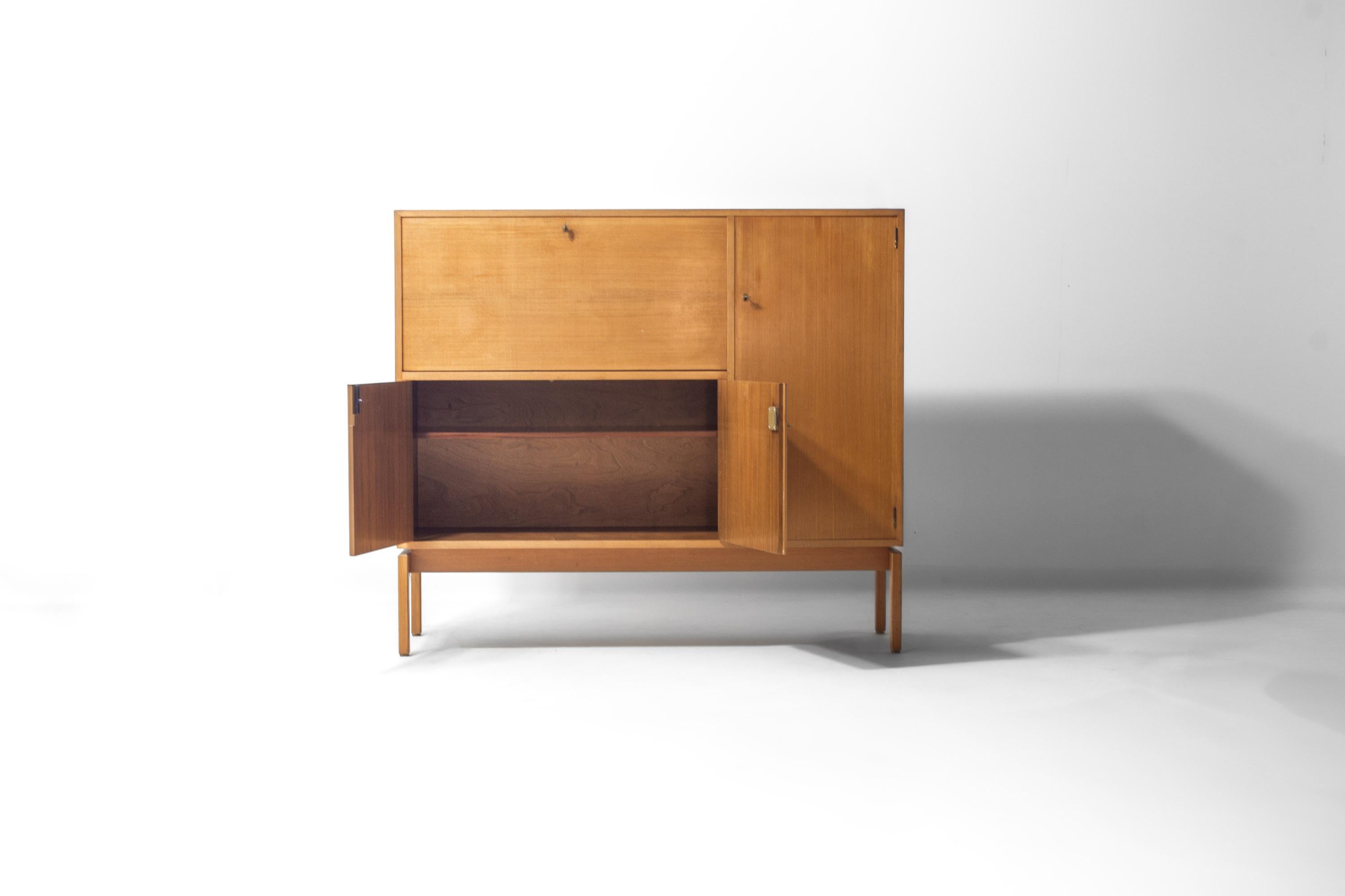 Mobile bar illuminato di metà secolo di Jos De Mey, Belgio 1960 in vendita 2