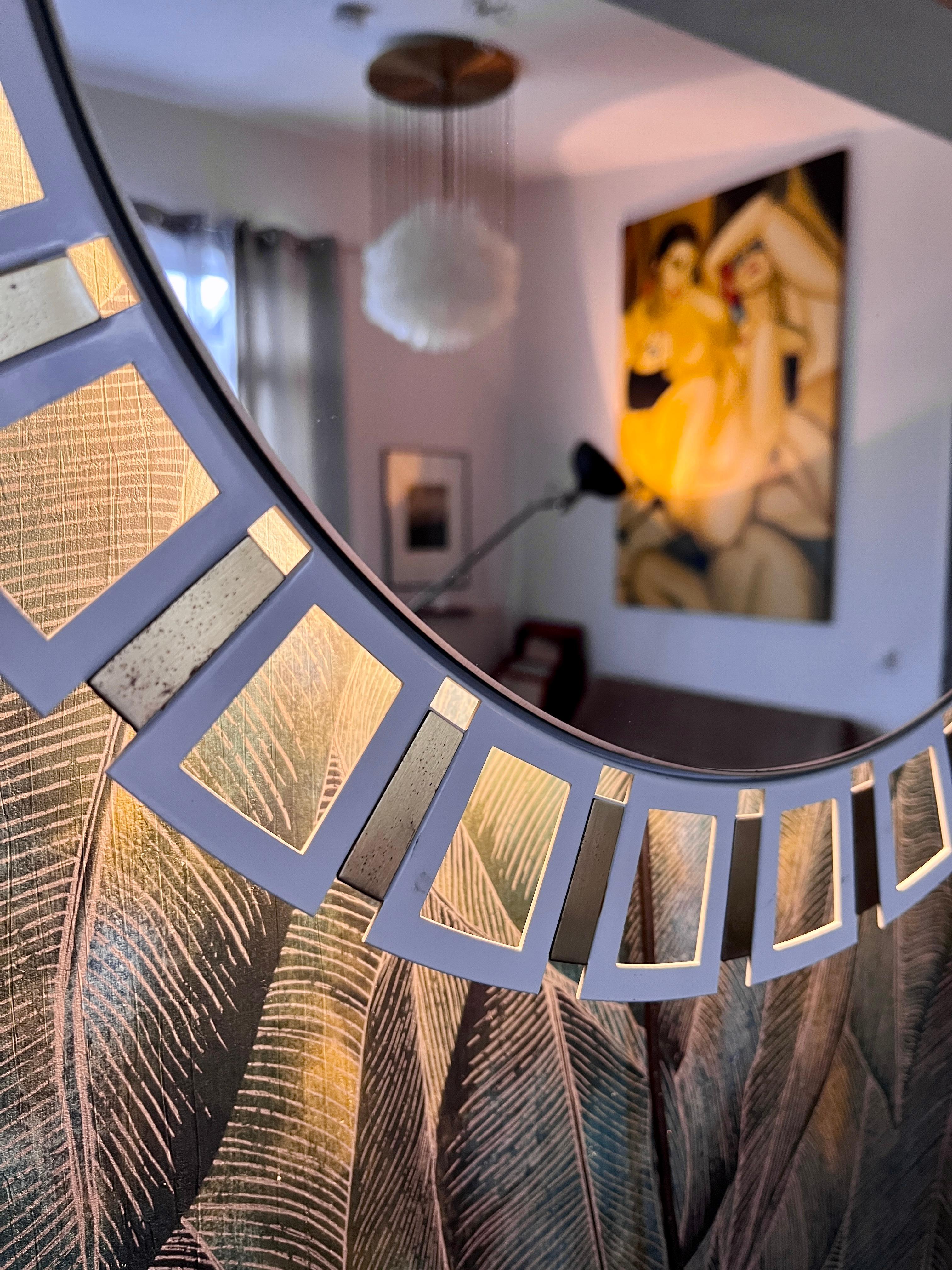German Illuminated mirror by Ernest Igl for Hillebrand For Sale