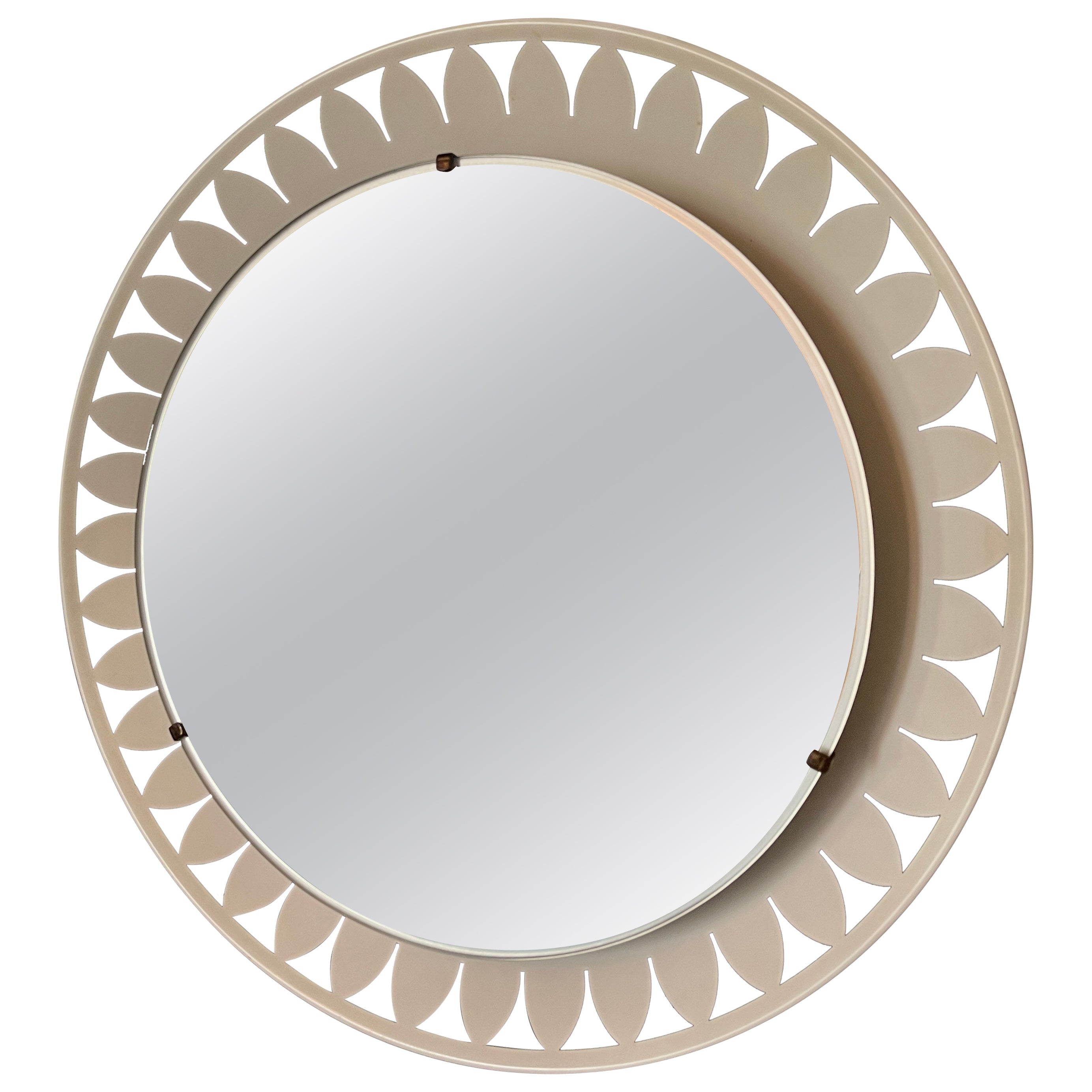 Illuminated mirror by Ernest Igl for Hillebrand