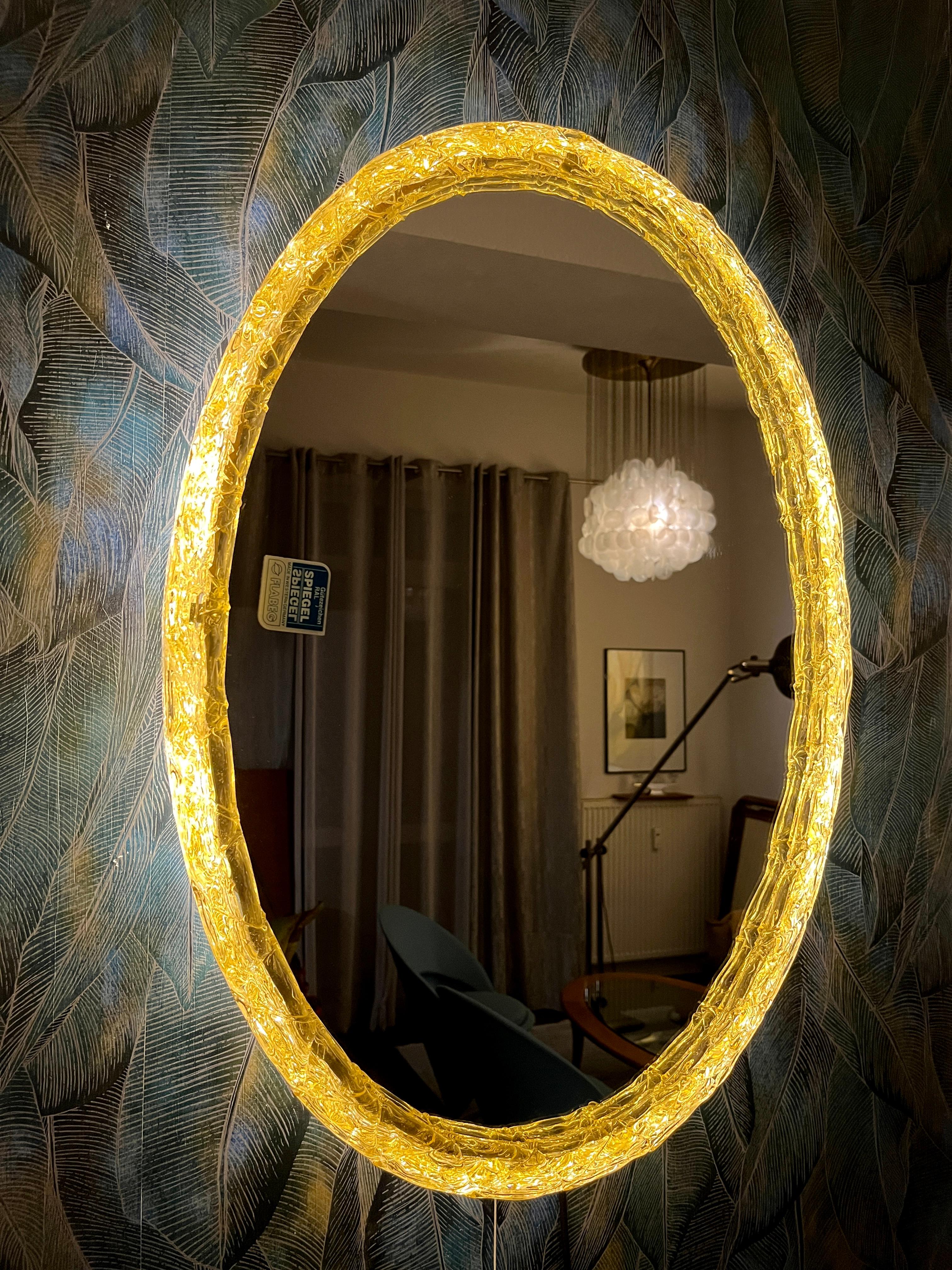 Illuminated mirror by Flabeg For Sale 3