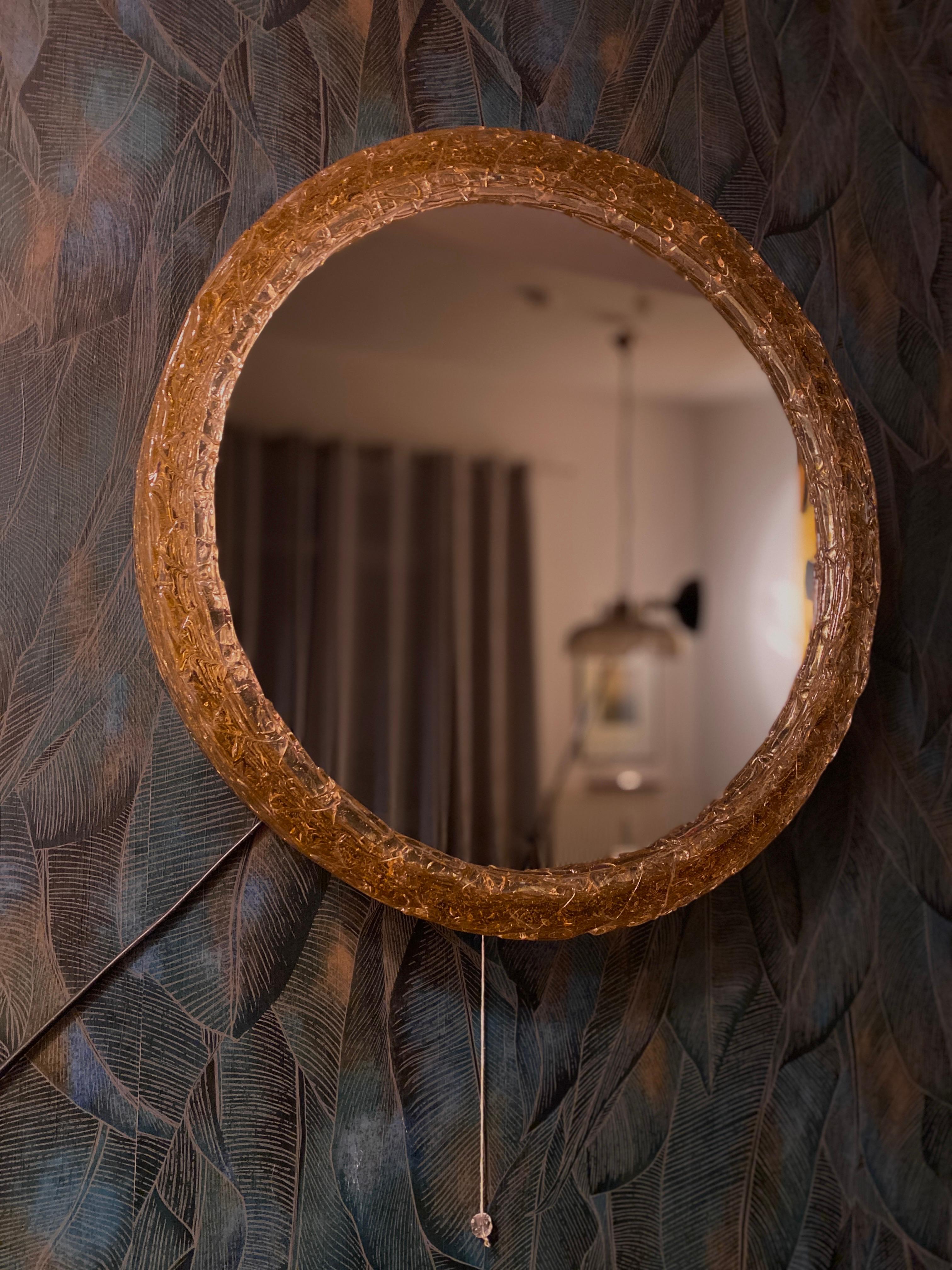 German Illuminated mirror by Flabeg For Sale