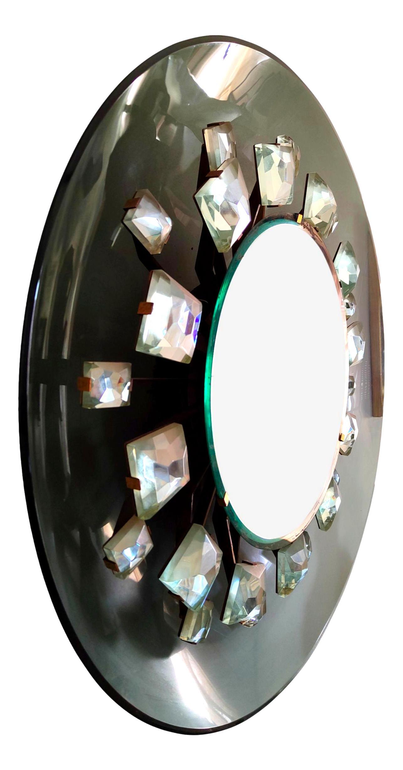 Mid-20th Century Illuminated Mirror by Fontana Arte Model Pistil 2044 Design Max Ingrand, 1961 For Sale