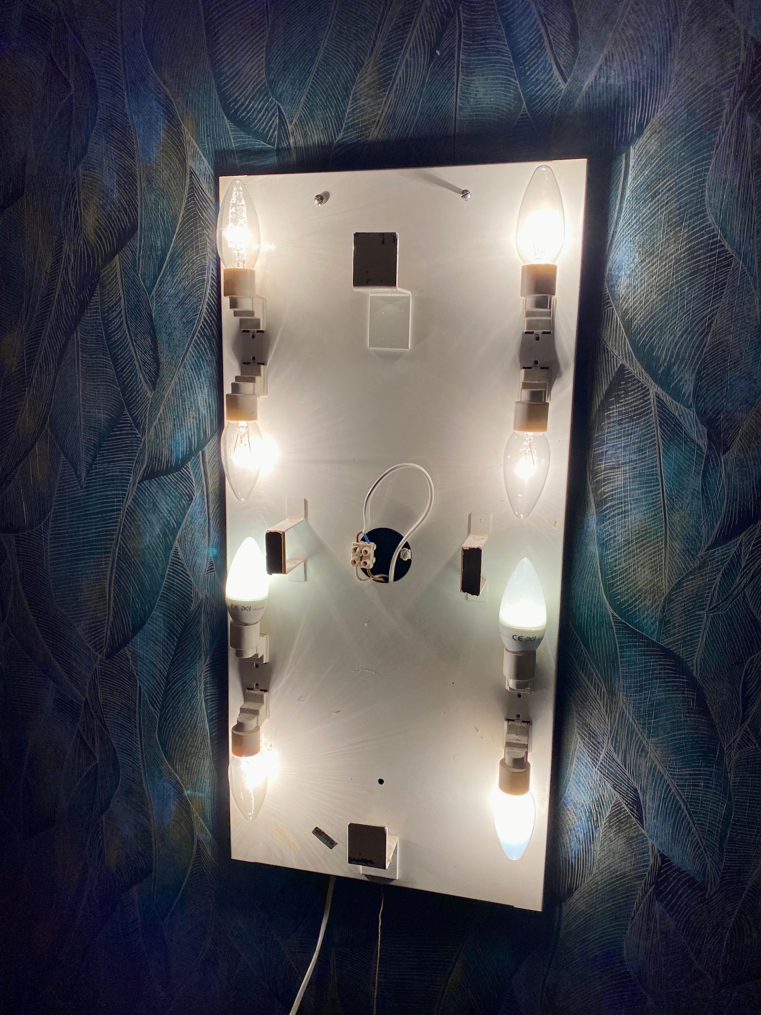 Illuminated mirror by Hillebrand For Sale 3