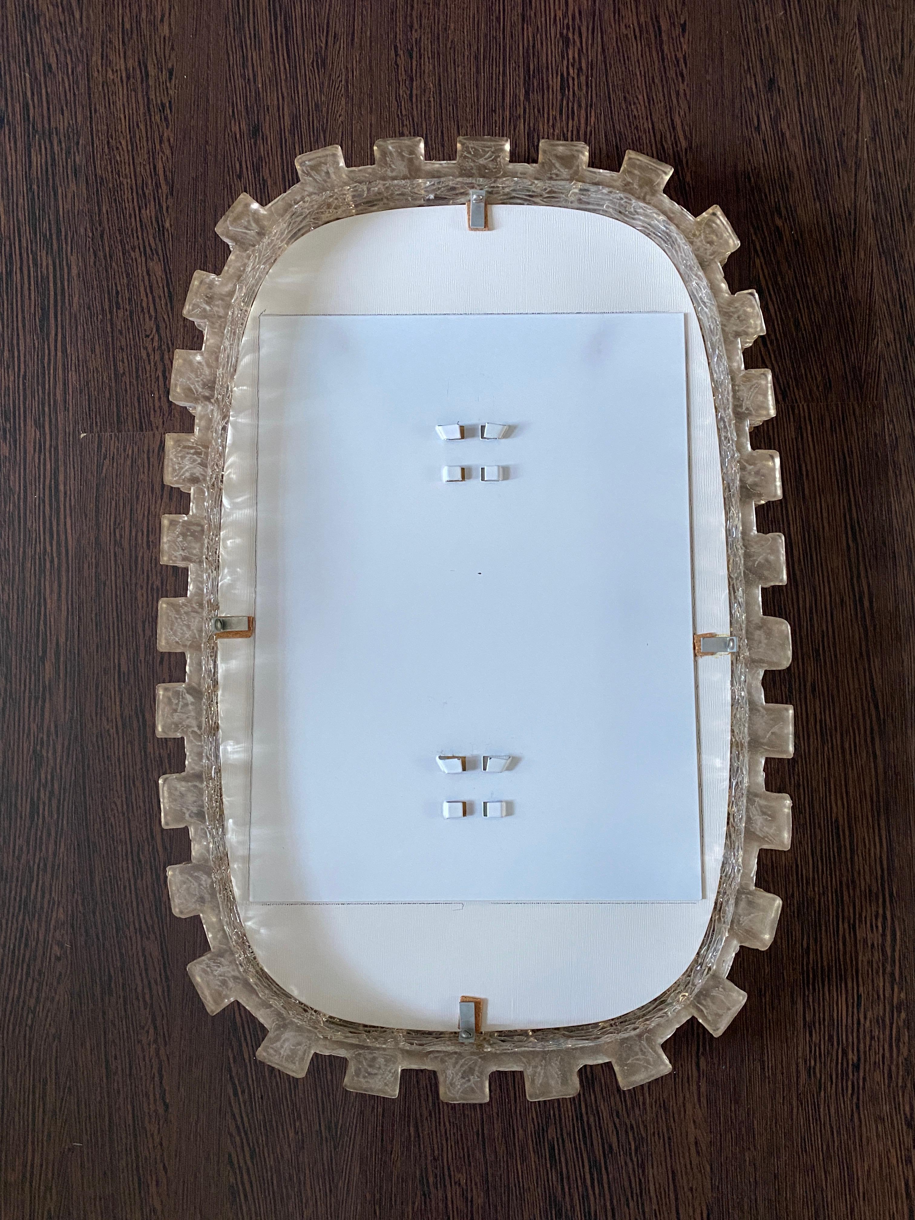 Illuminated mirror by Hillebrand For Sale 4