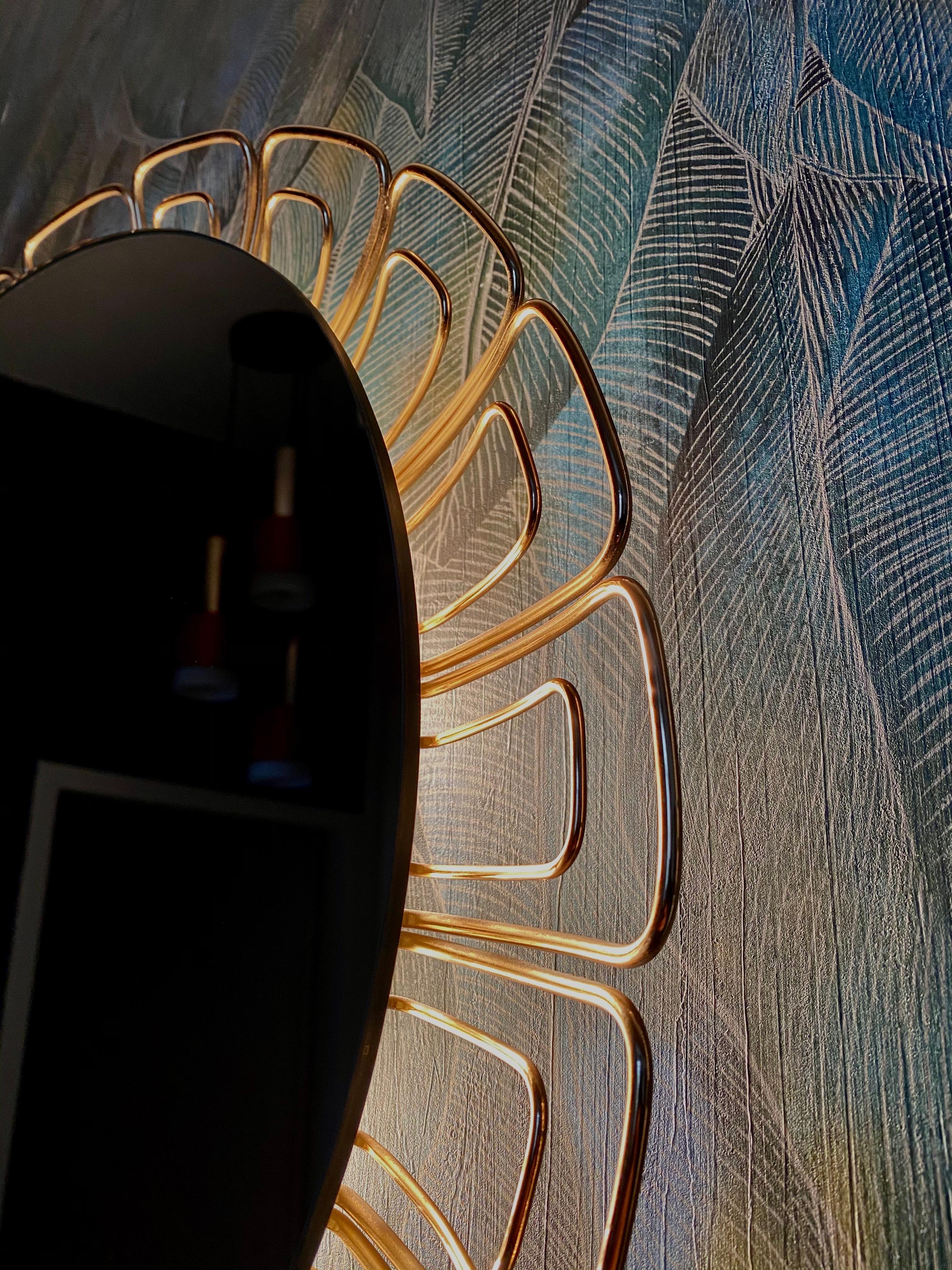 Mid-Century Modern Illuminated mirror by Hillebrand For Sale