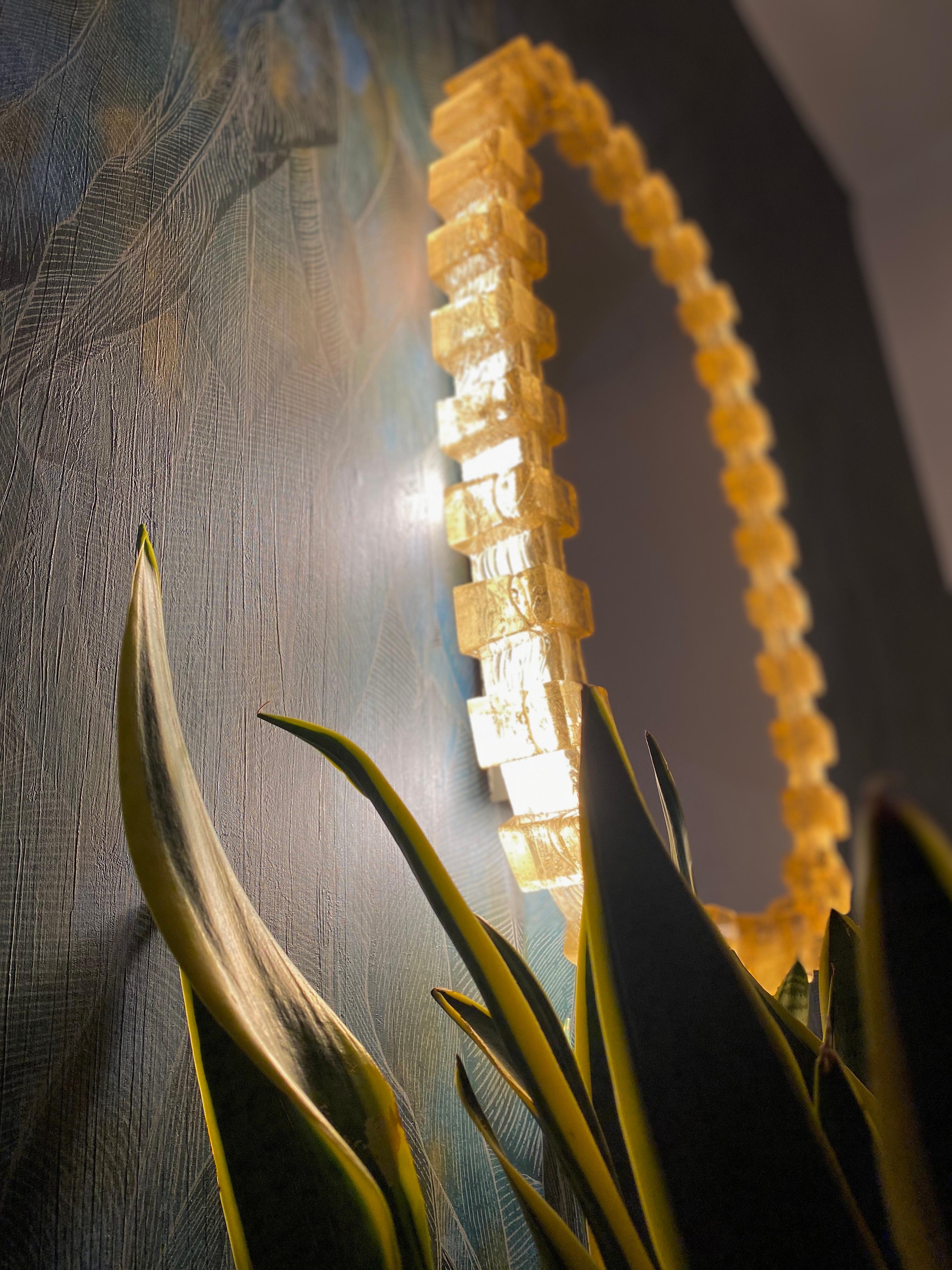 Mid-Century Modern Illuminated mirror by Hillebrand For Sale
