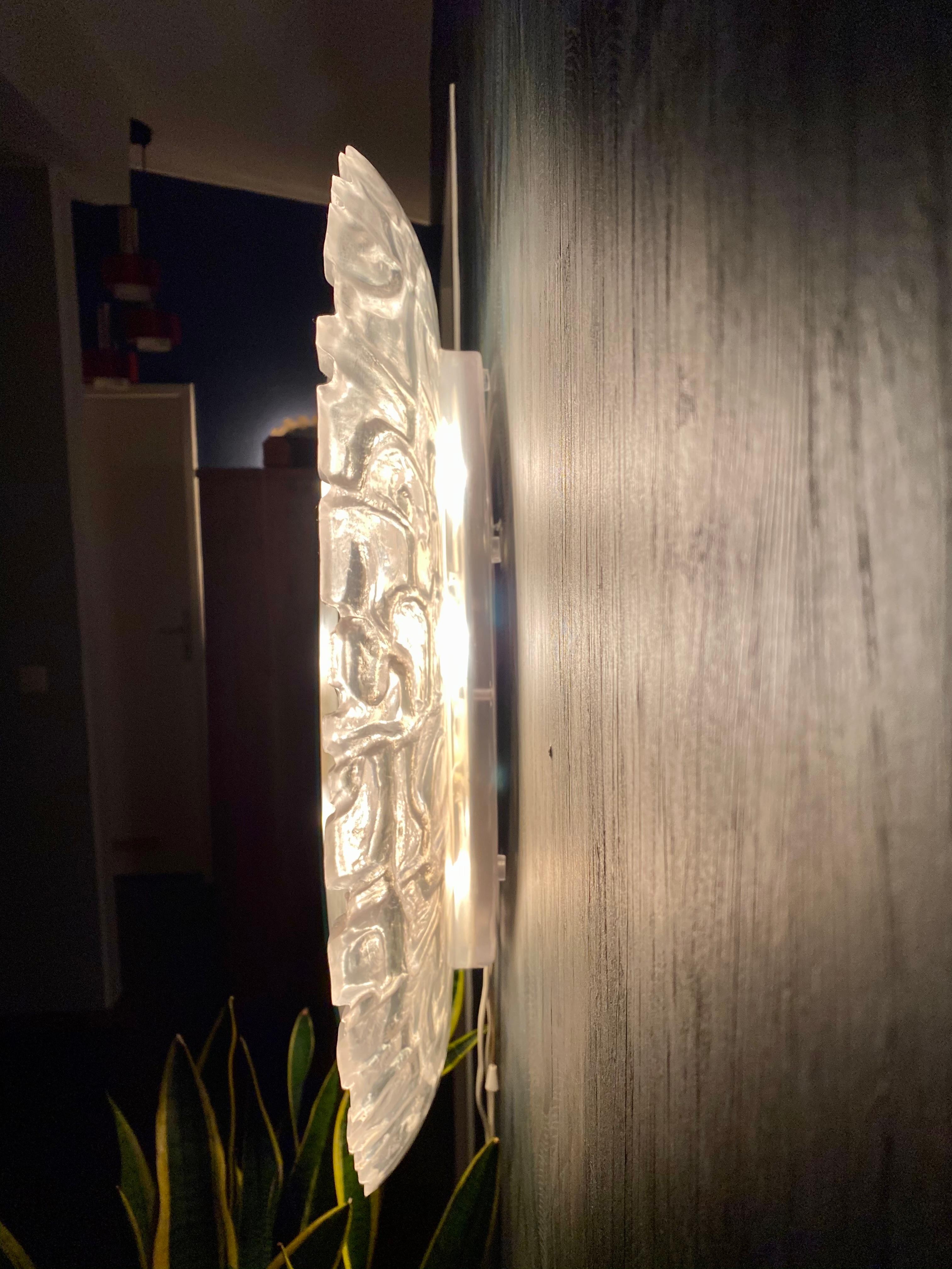 Mirror Illuminated mirror by Hillebrand For Sale