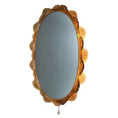 Illuminated mirror by Hillebrand