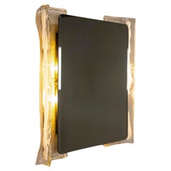 Illuminated Mirror in Murano and Metal by Carlo Nason for Mazzega, Italy 1970s