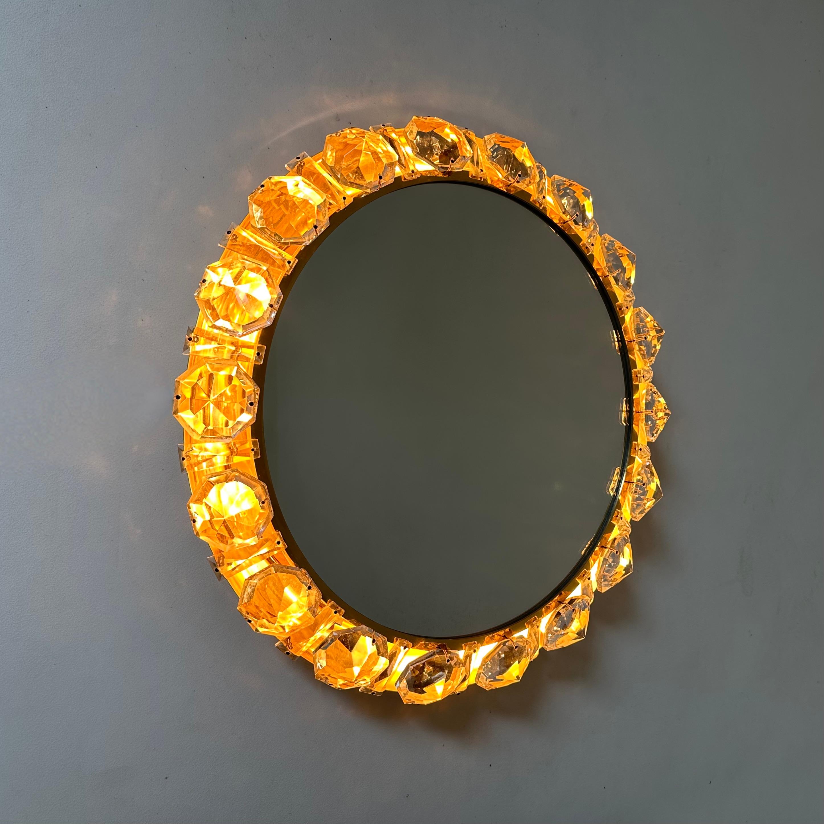 Austrian Illuminated mirror Model No. 3648 by E. Bakalowits & Söhne , 1950s Austria For Sale