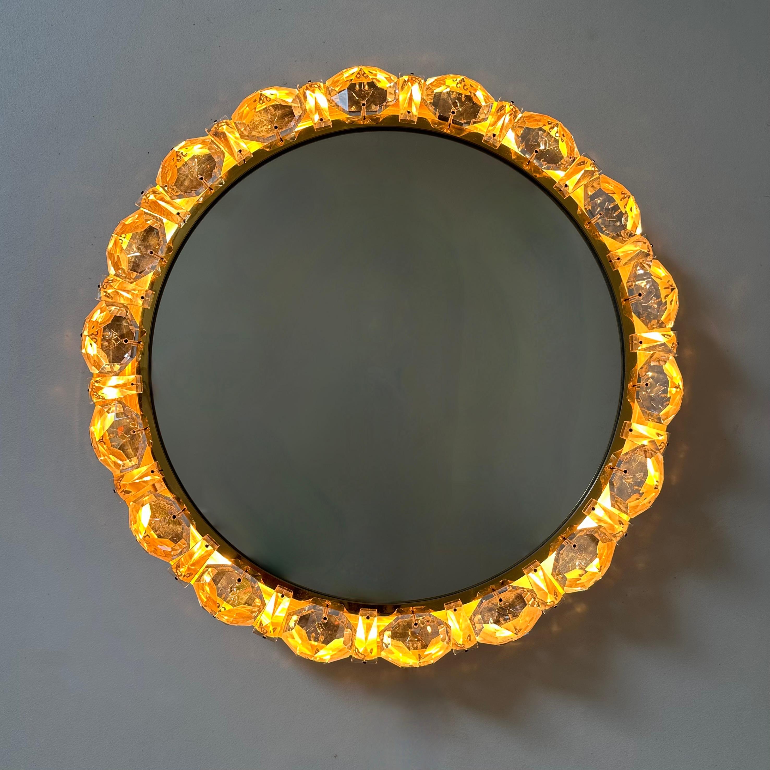 Illuminated mirror Model No. 3648 by E. Bakalowits & Söhne , 1950s Austria For Sale 2