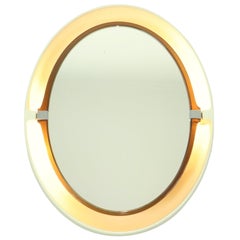 Beleuchteter ovaler Spiegel Allibert Space Age Retro Vintage Badezimmer